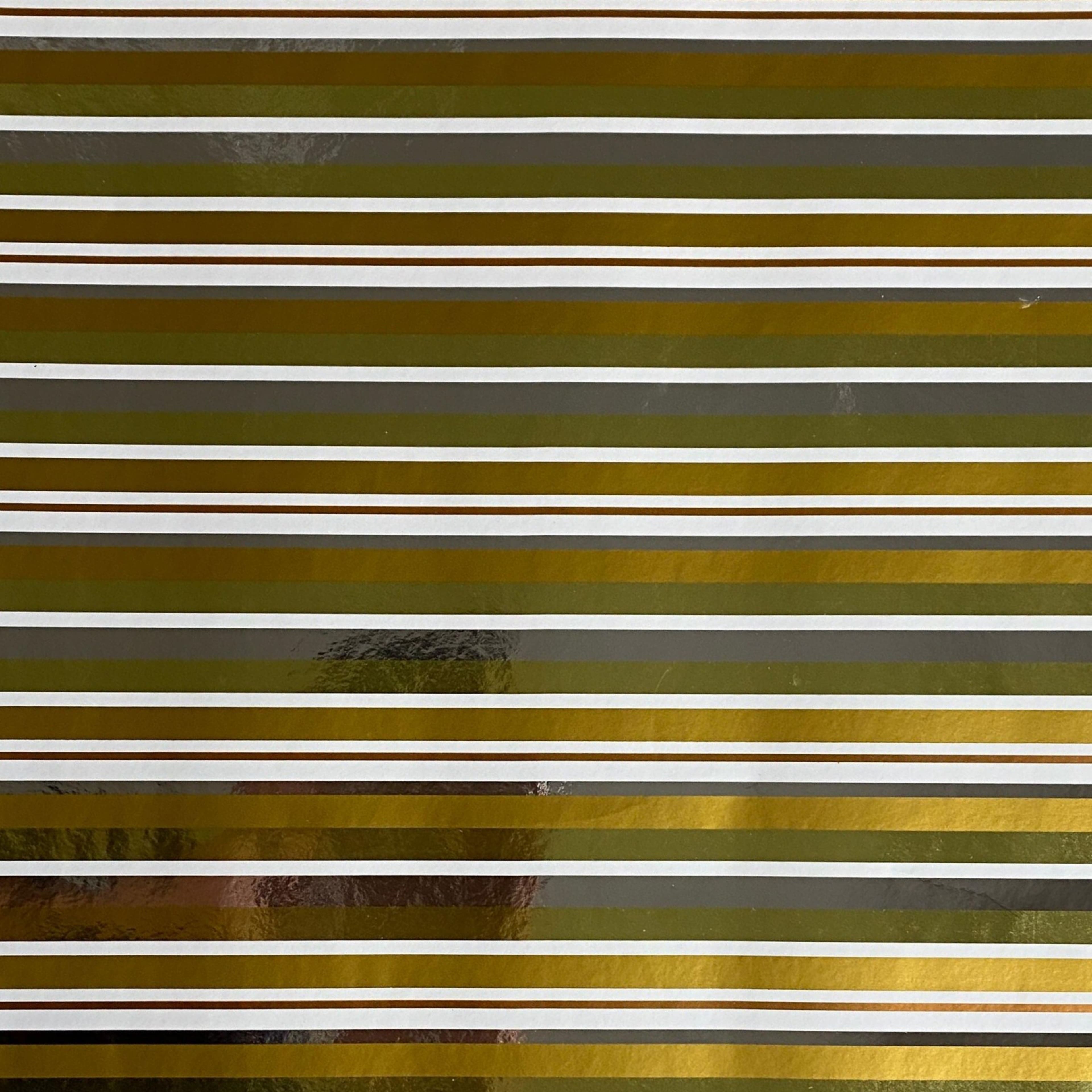 Gold Striped Foil Wrapping Paper by Celebrate It&#x2122;