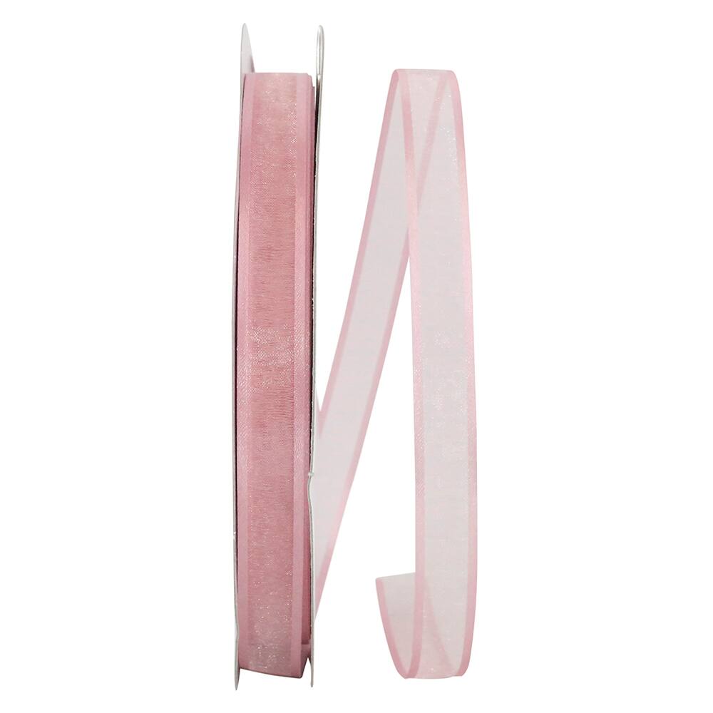 JAM Paper 5/8&#x22; x 100yd. Sheer Satin Edge Ribbon