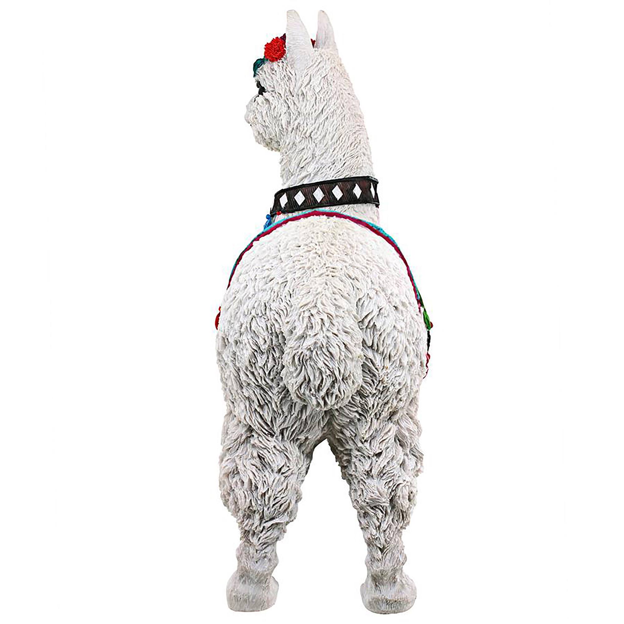 Design Toscano 14&#x22; Andes Alpaca of Rainbow Mountain Statue