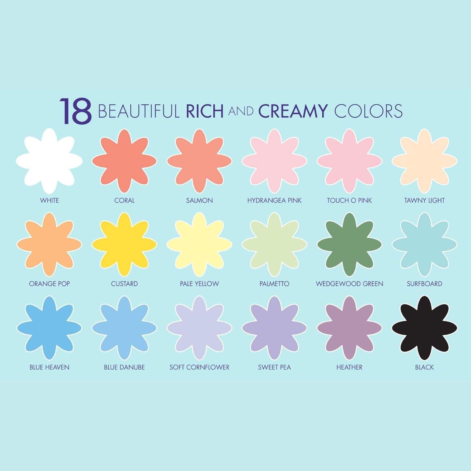 Delta Ceramcoat&#xAE; Pastels 18 Color Acrylic Paint Set