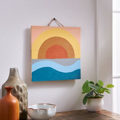 Sunrise Wood Plaque Painting | Projects | Michaels