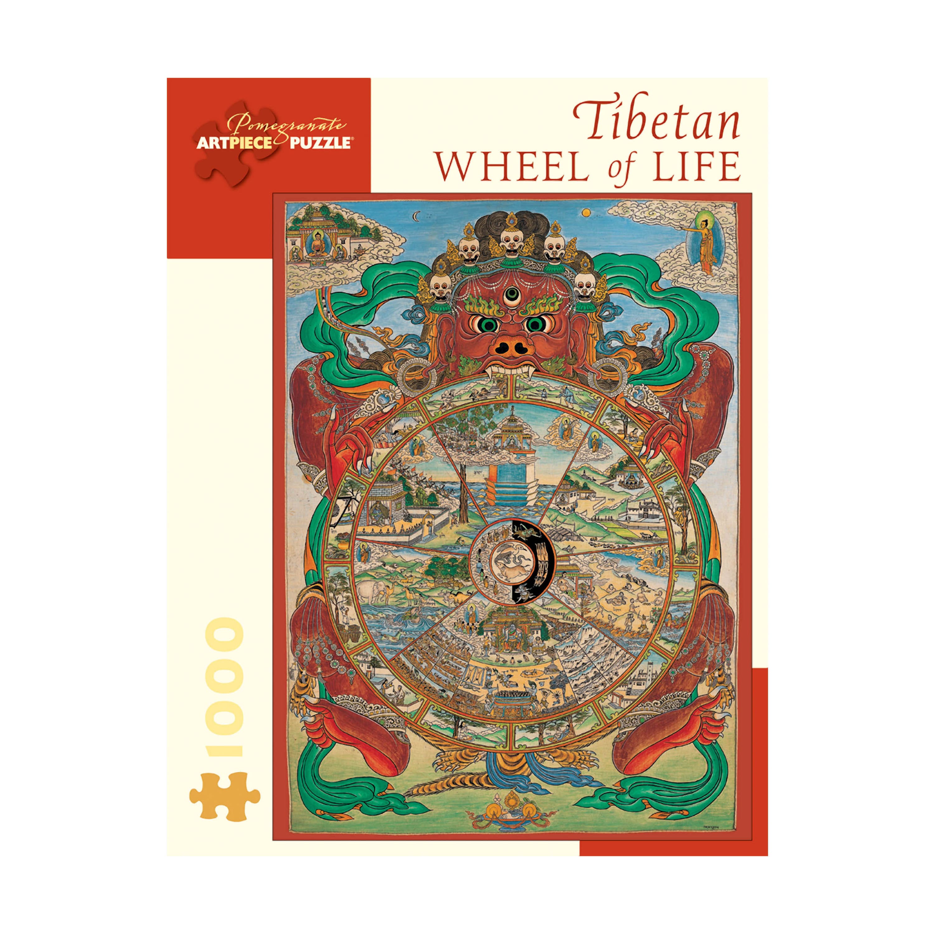 Pomegranate Artpiece Puzzle™ Tibetan Wheel of Life 1000 Piece Puzzle