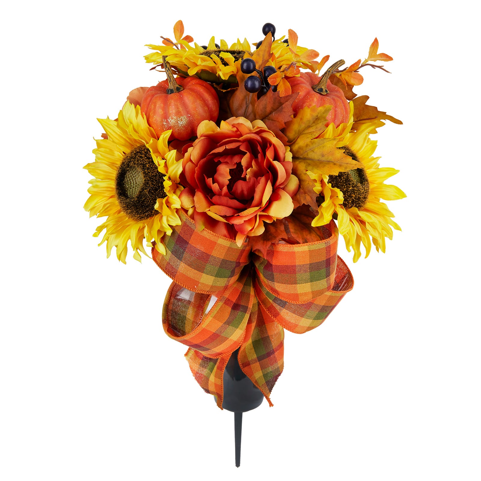 Orange &#x26; Yellow Sunflower Fall Remembrance Cone by Ashland&#xAE;