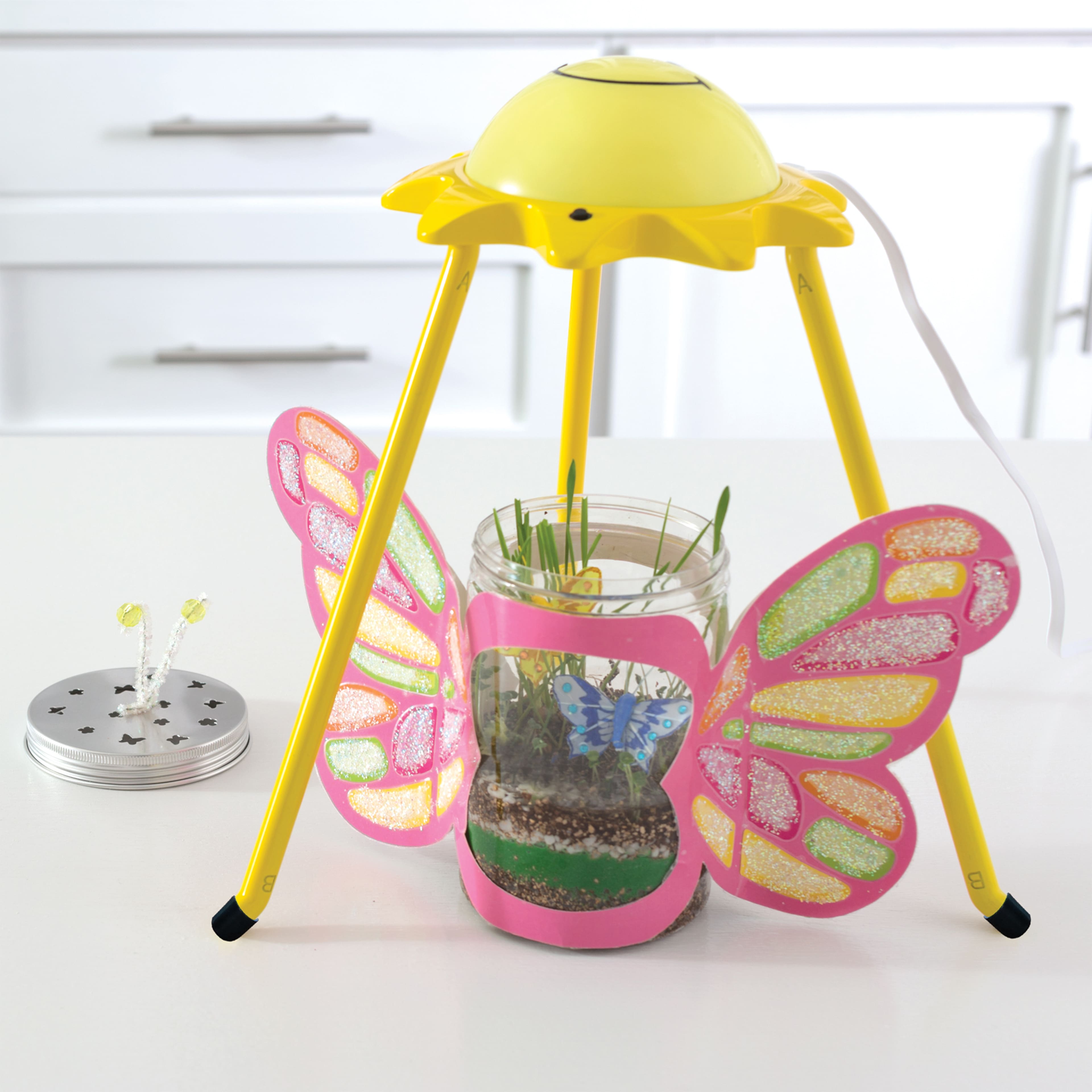 Faber-Castell&#xAE; Creativity for Kids&#xAE; Sparkle &#x26; Grow Butterfly Terrarium