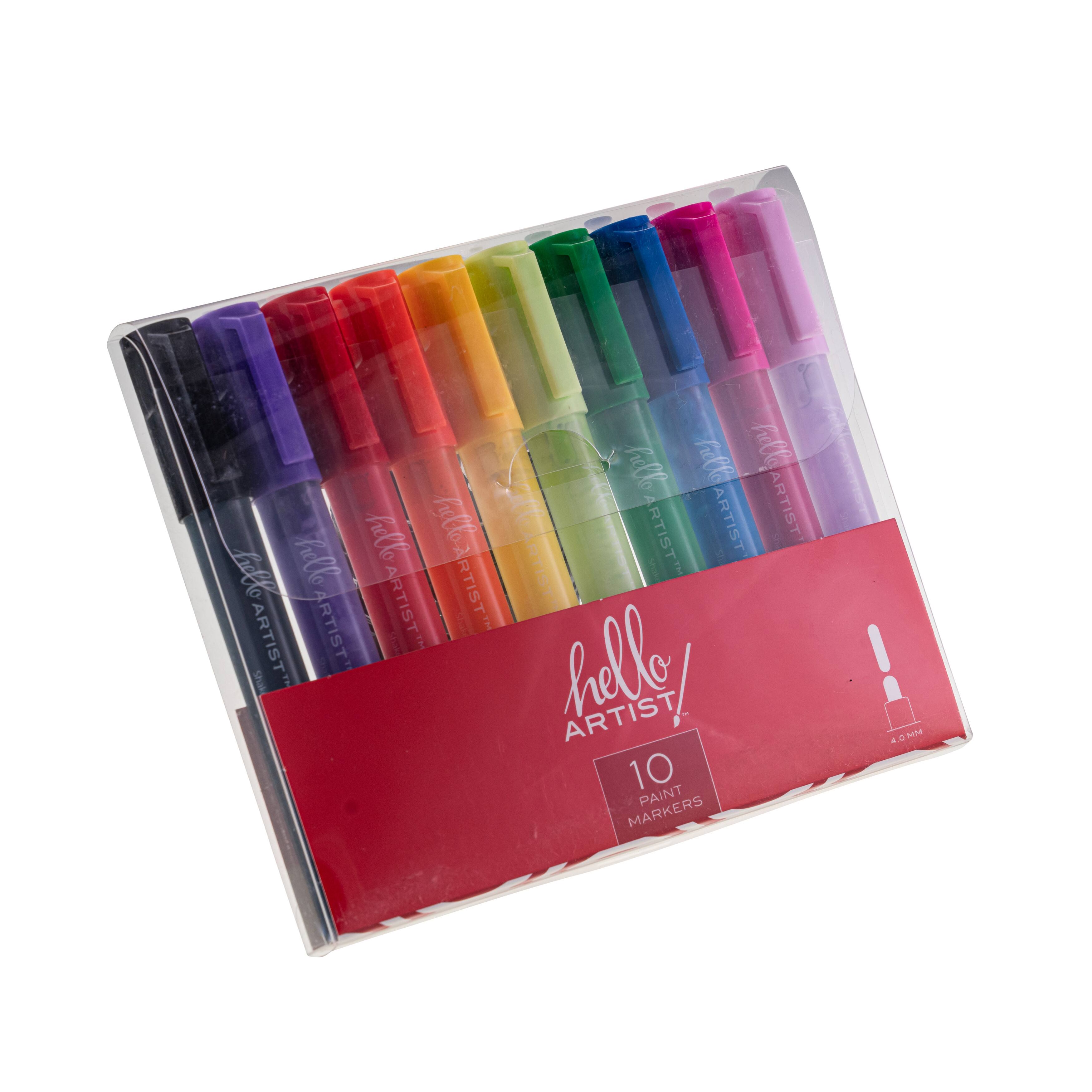 Hello, Artist!&#x2122; 10-Color Paint Markers Set