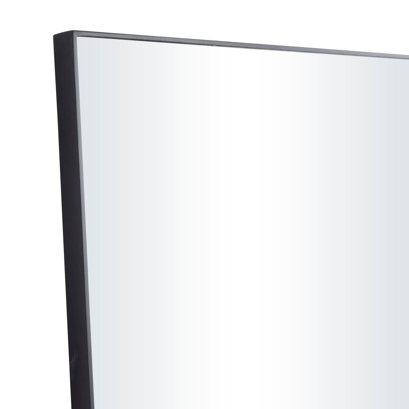 Black Contemporary Wall Mirror, 24" x 1" x 36"