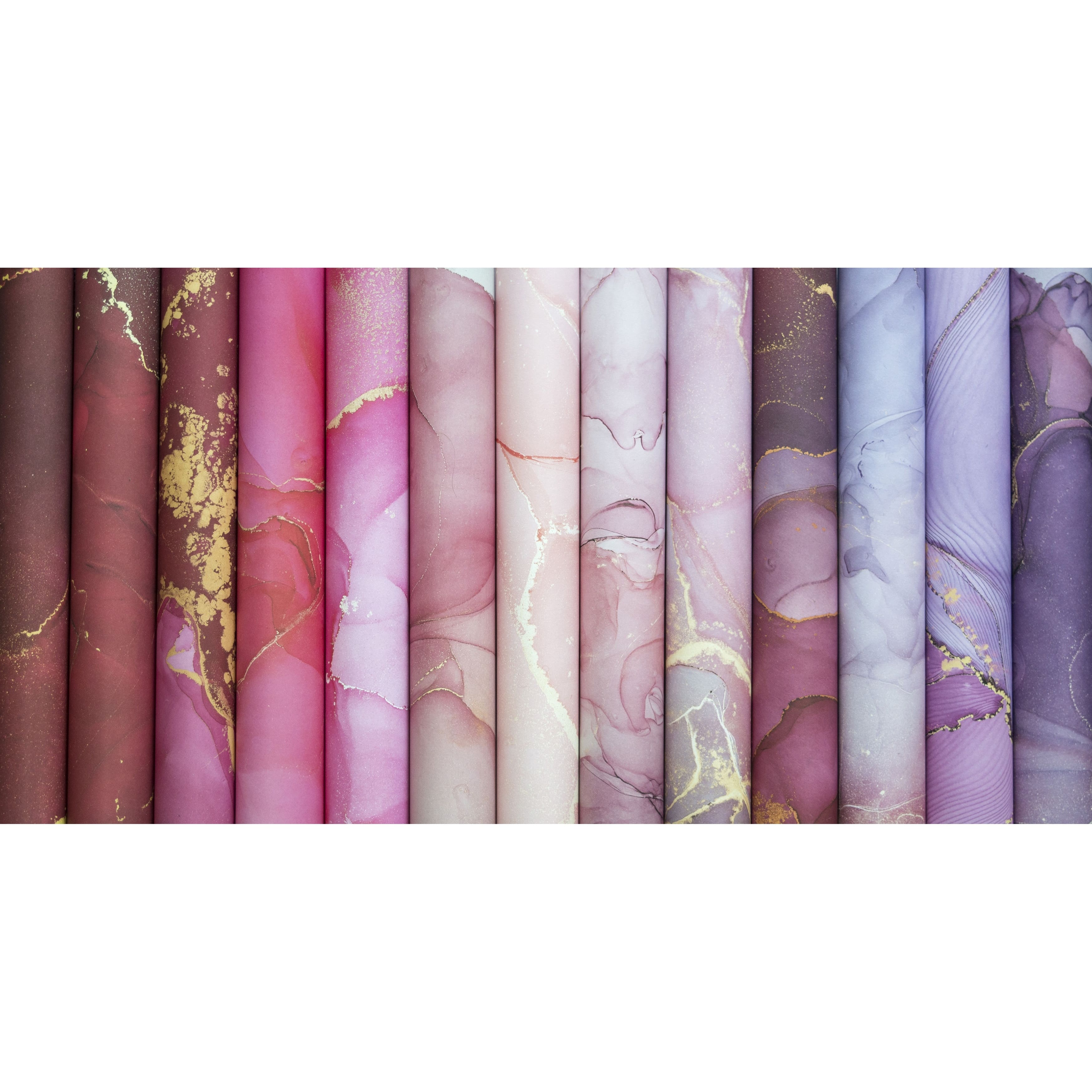 Craft Consortium Double-Sided Paper Pad 6" x 6" 40 ct. Ink Drops - Rose, 20 Designs