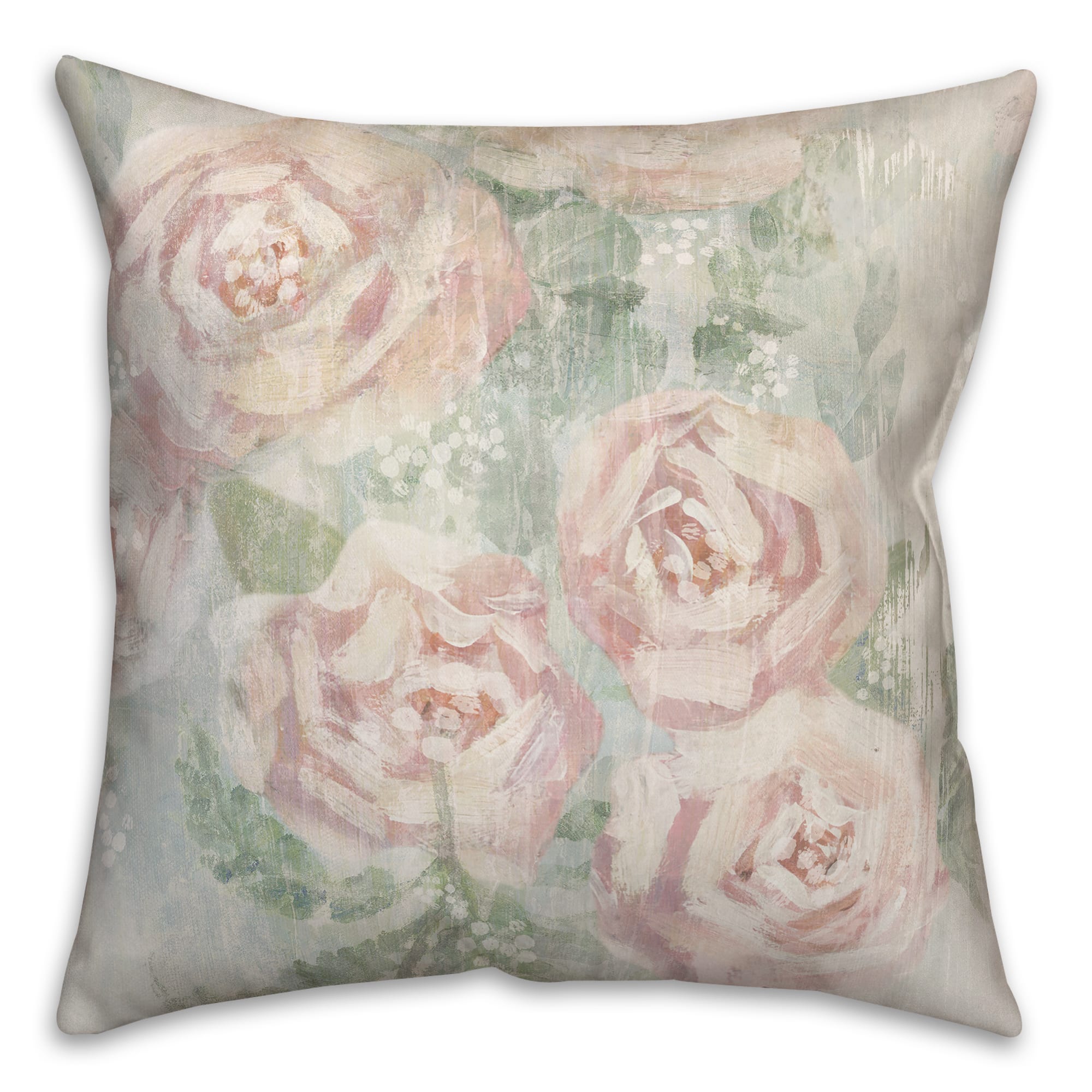 Floral Abstract 18" x 18" Indoor/Outdoor Pillow