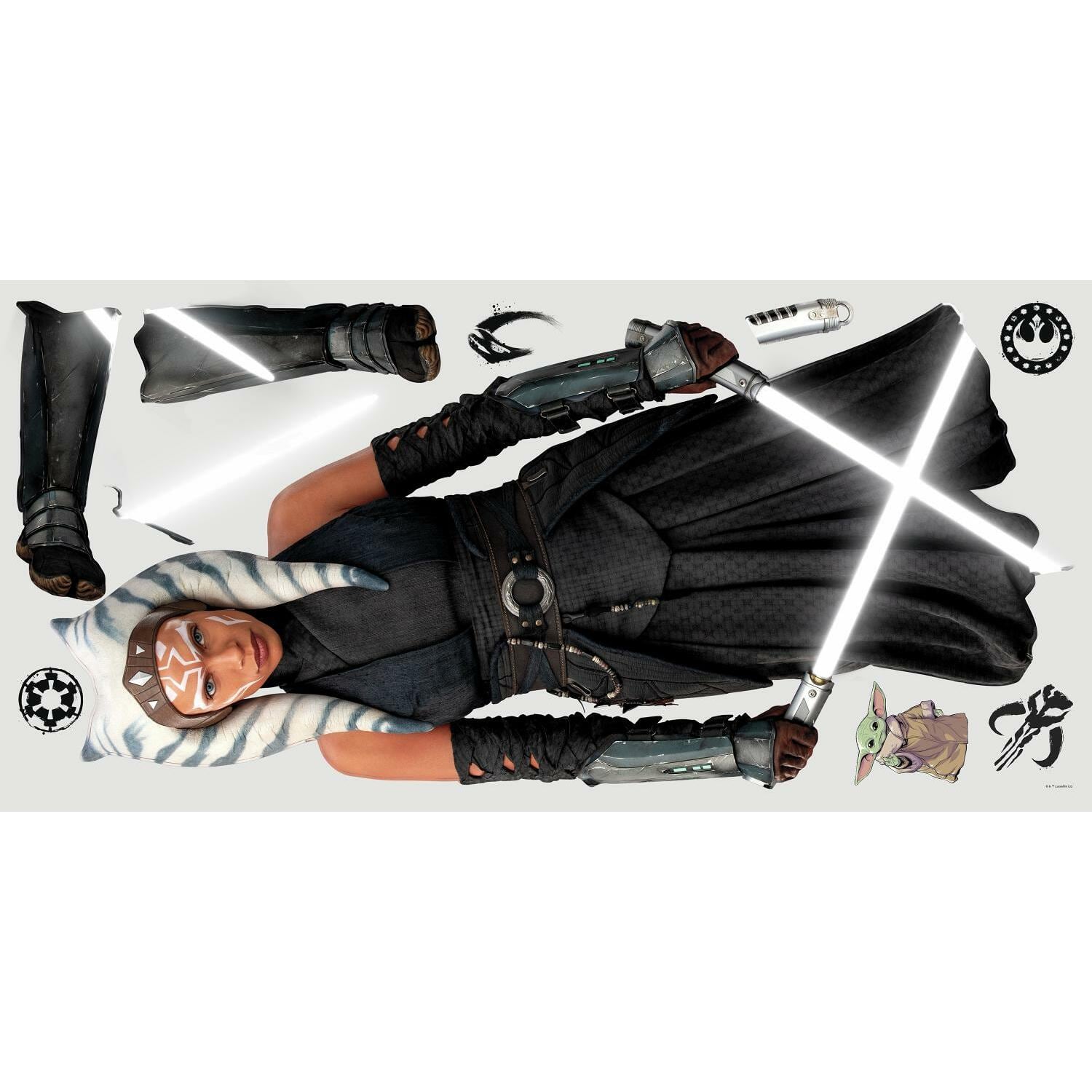 RoomMates Star Wars The Mandalorian Ahsoka Peel & Stick Giant Wall Decal