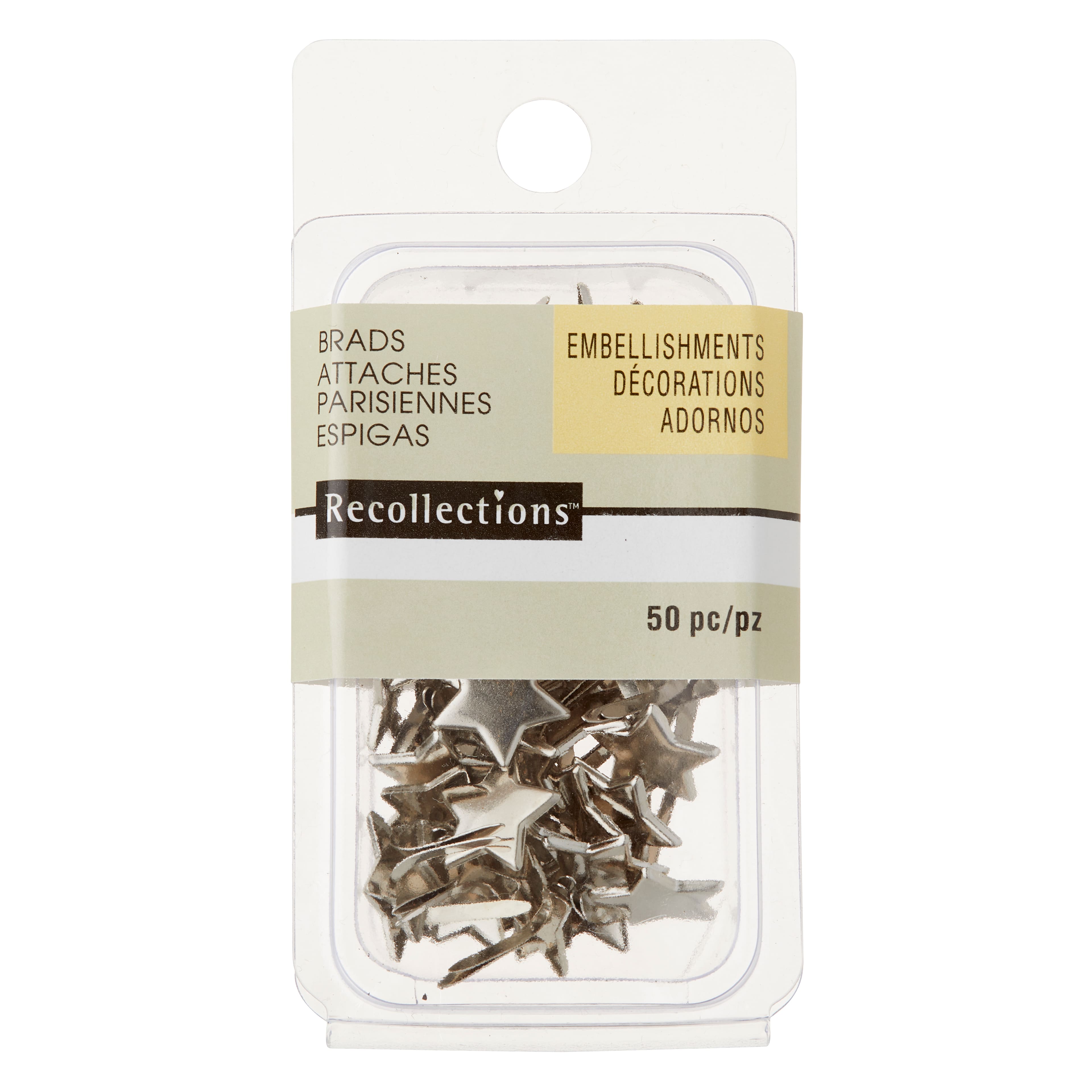 12 Packs: 50 ct. (600 total) Silver Star Brads by Recollections™
