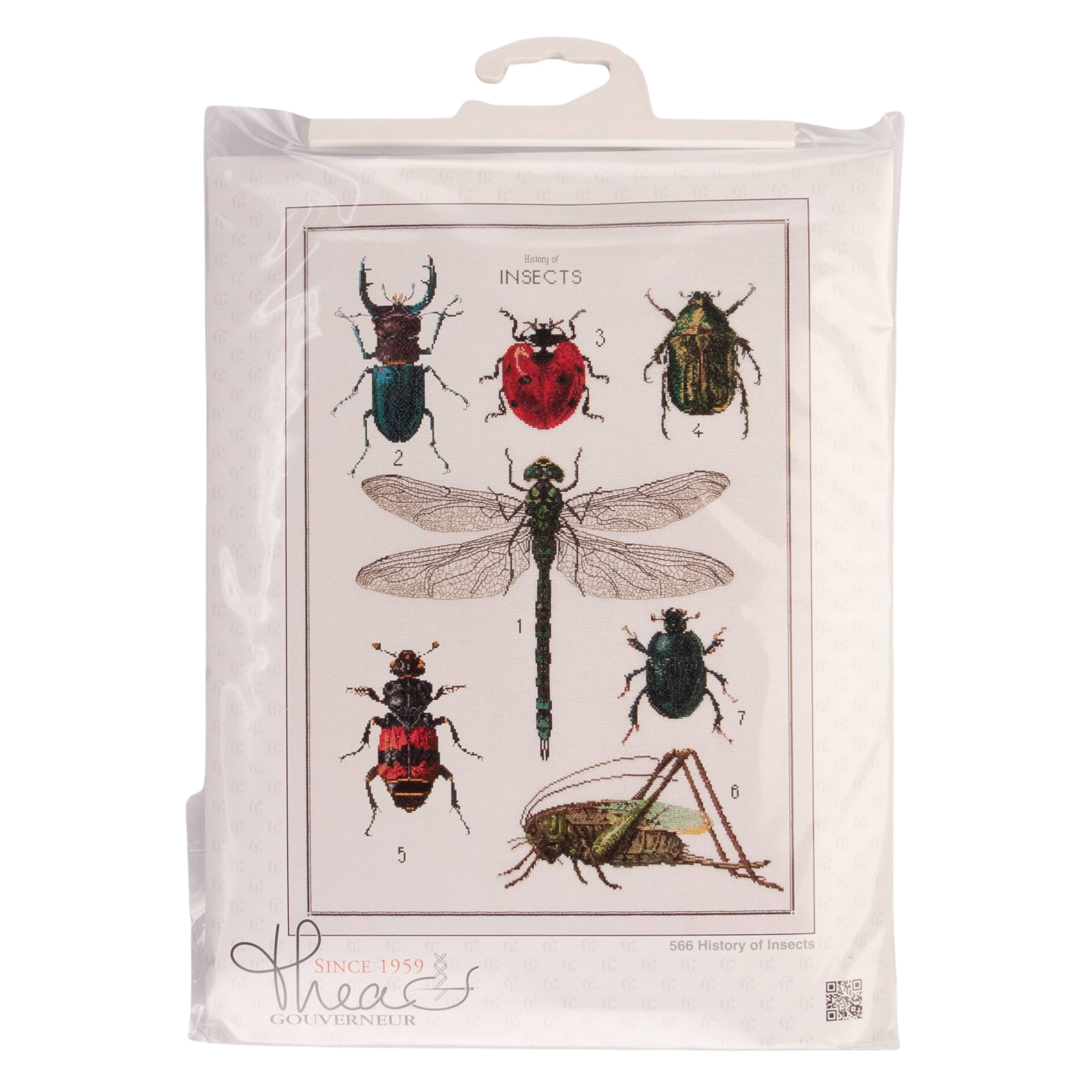 Thea Gouverneur Since 1959® Insects Counted Cross Stitch Kit