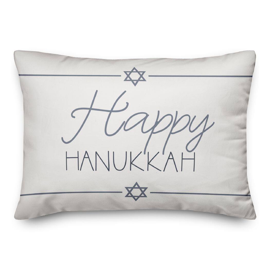Happy Hanukkah 14x20 Spun Poly Pillow