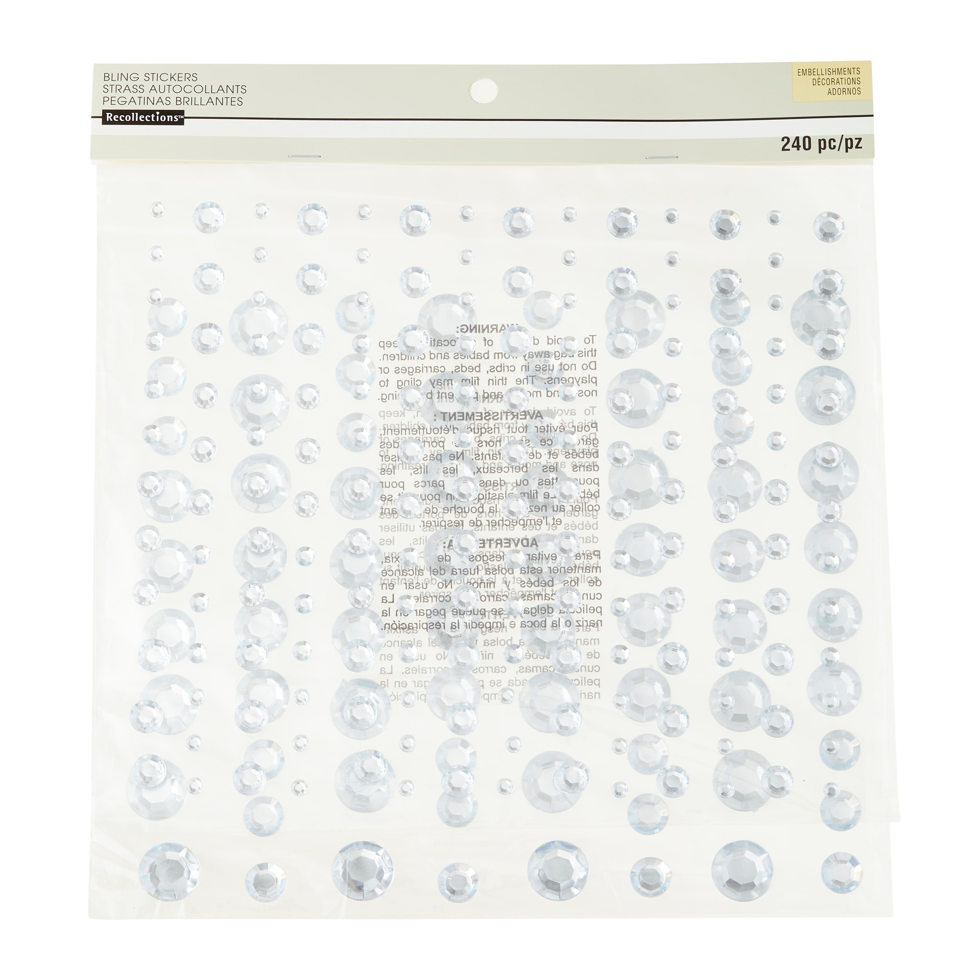 12 Pack: Clear Adhesive Rhinestone Value Pack By Recollections&#x2122;
