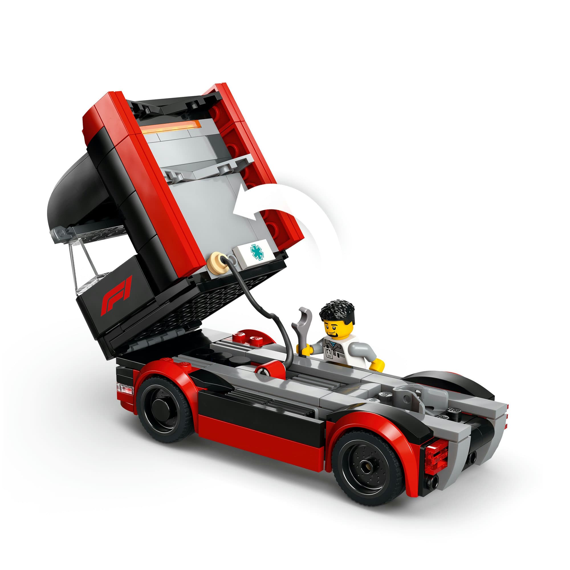 LEGO&#xAE; City F1&#xAE; Truck with RB20 &#x26; AMR24 F1&#xAE; Cars Toy Racing Transporter Set