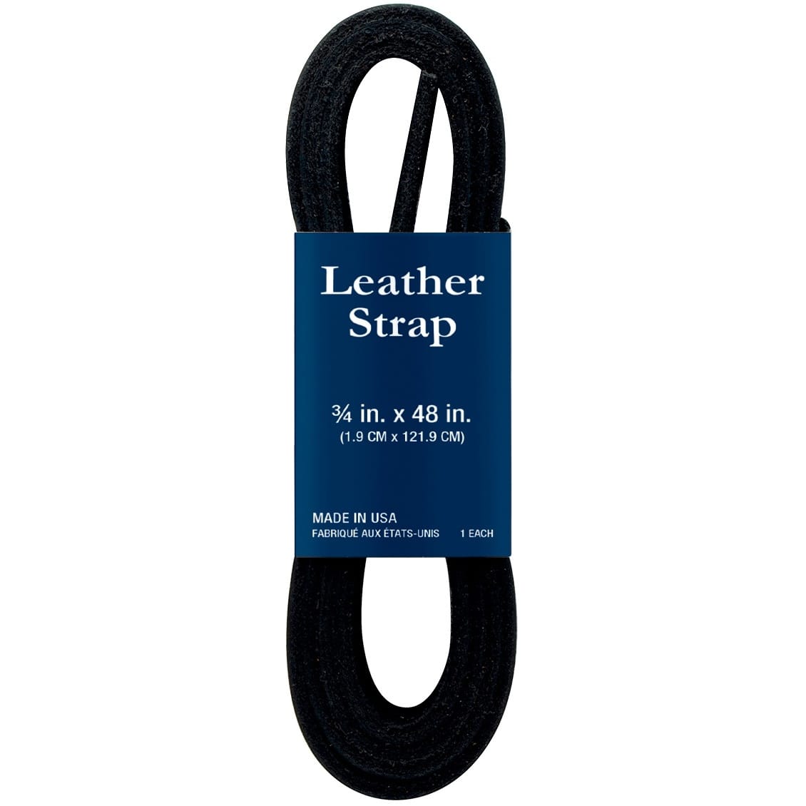 Silver Creek Leather Strap 3/4X48 Black