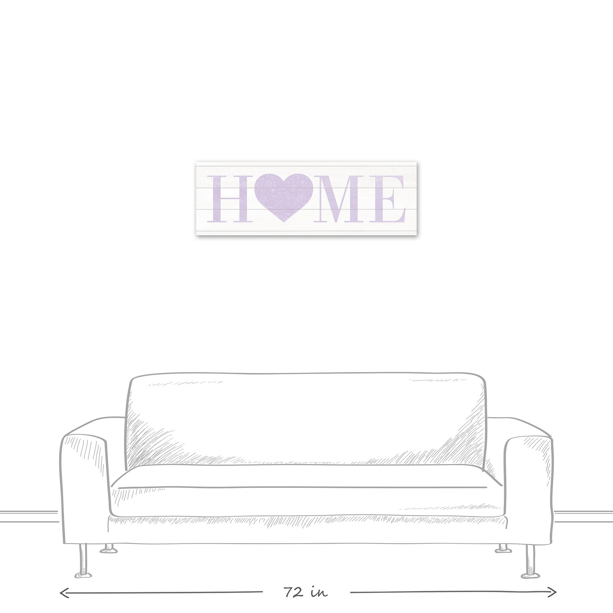 Home Heart Easter 12" x 36" Canvas Wall Art