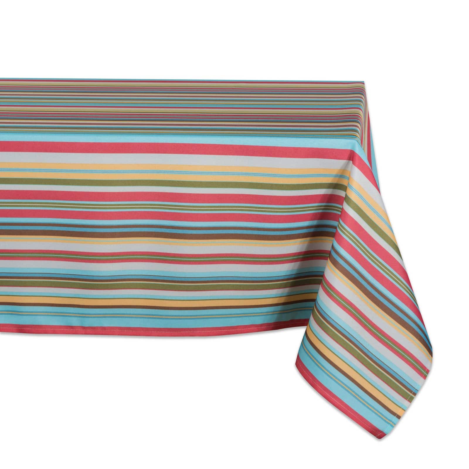 DII&#xAE; 84&#x22; Summer Stripe Outdoor Tablecloth