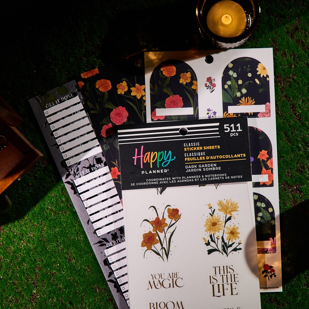 The Classic Happy Planner&#xAE; Dark Garden Sticker Book