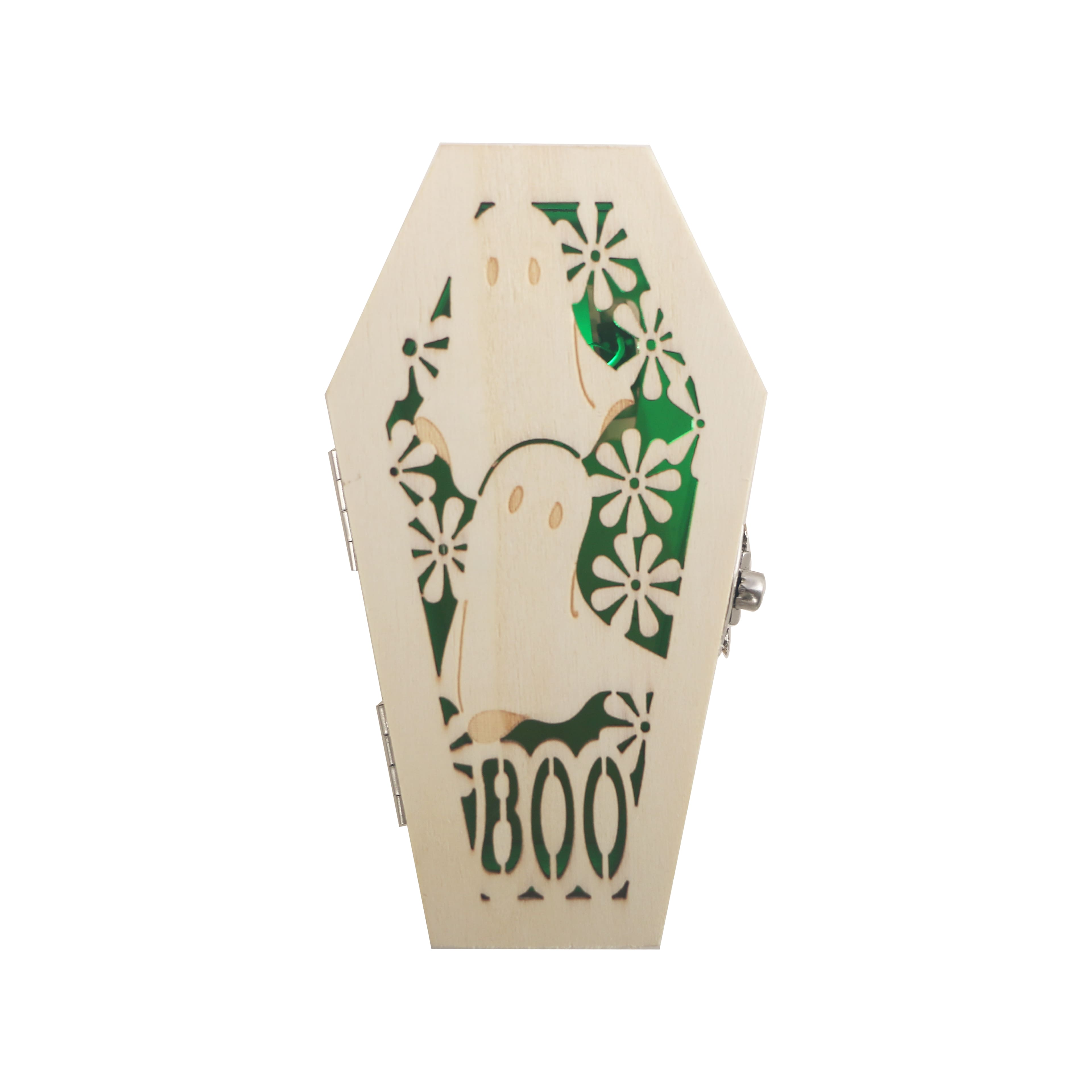 Mini Ghosts Coffin DIY LED Wood D&#xE9;cor by Make Market&#xAE;
