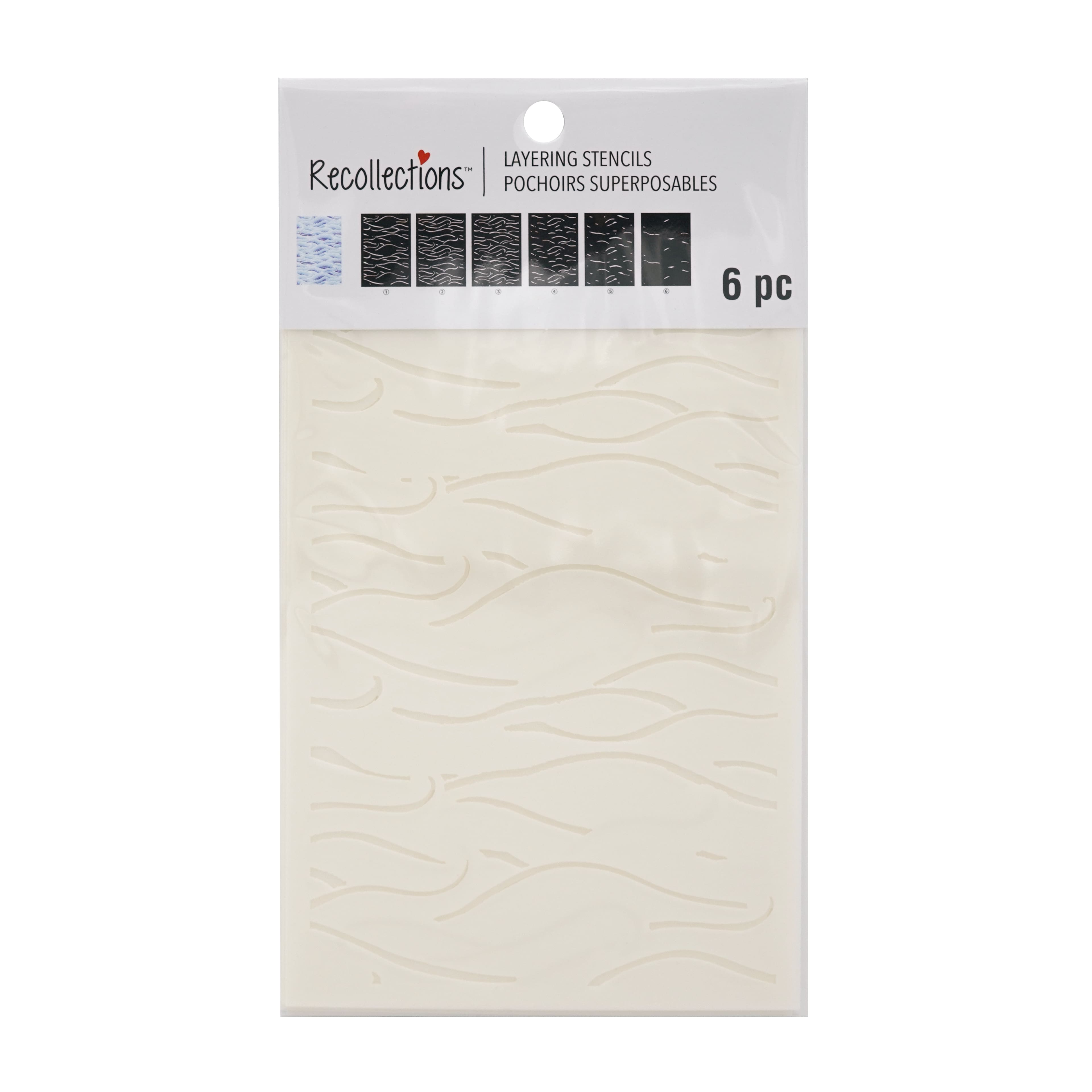 Waves Layering Stencils by Recollections&#x2122;