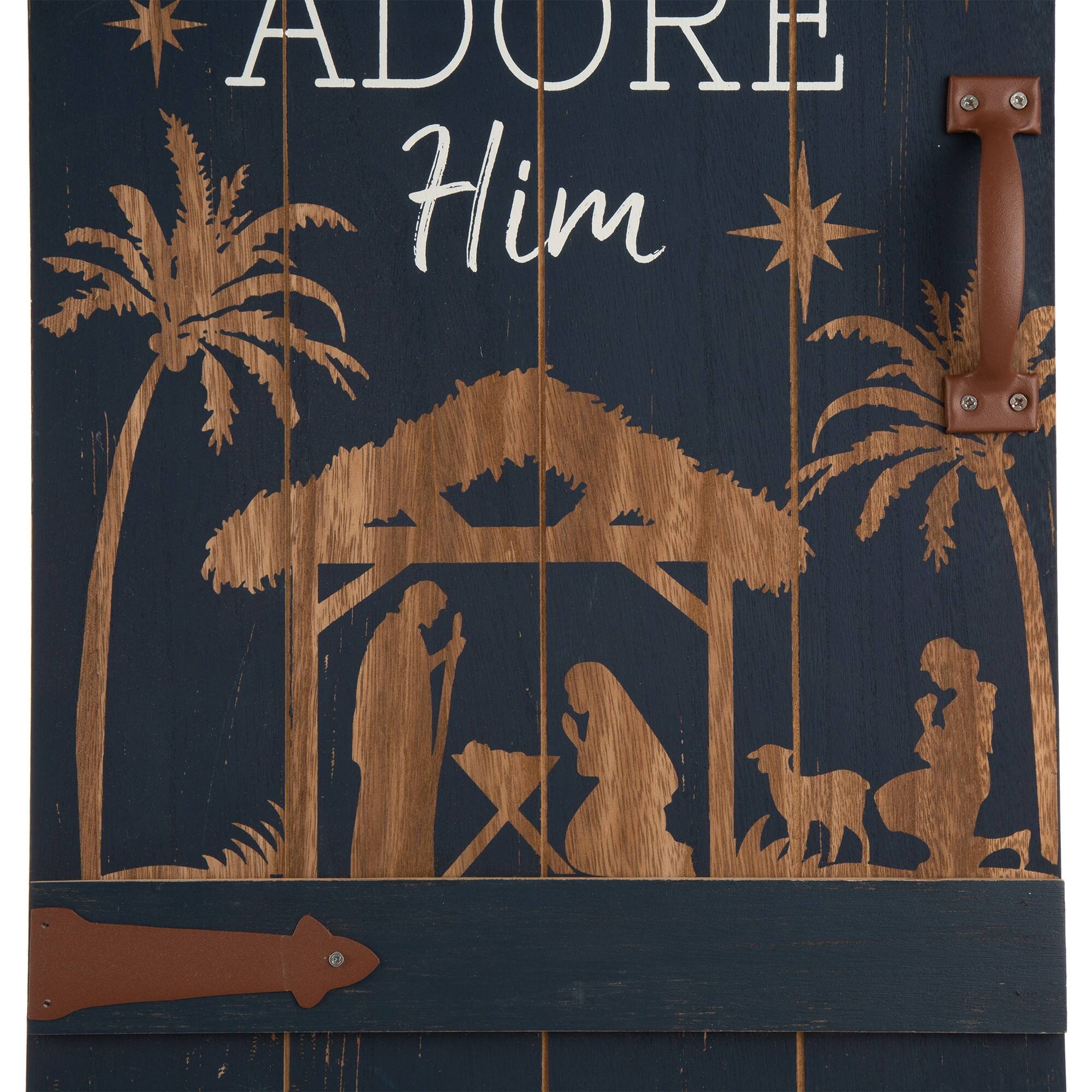 Glitzhome® Wooden Nativity Wall Décor Accent Michaels