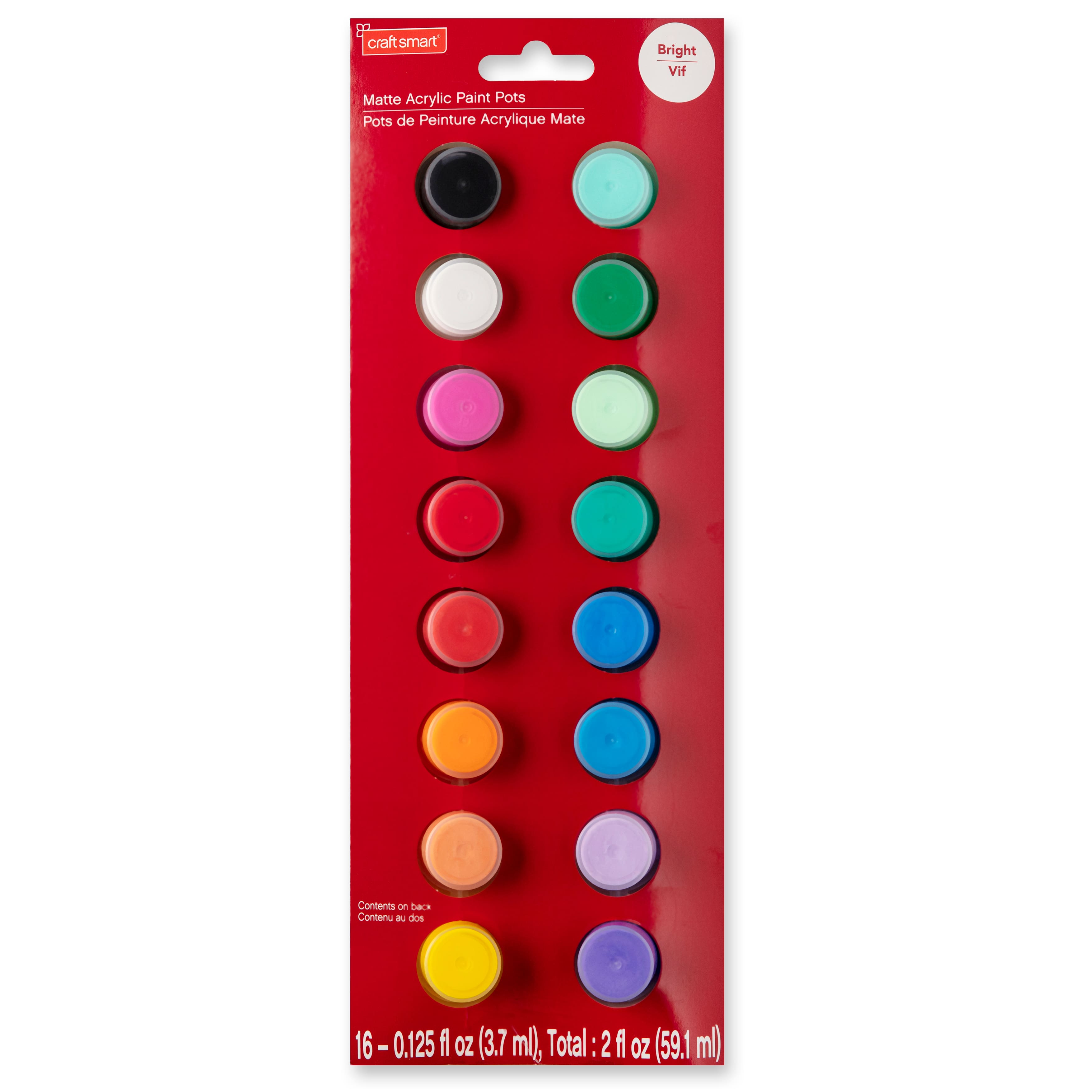 Bright Acrylic Paint Pot Set by Craft Smart®
