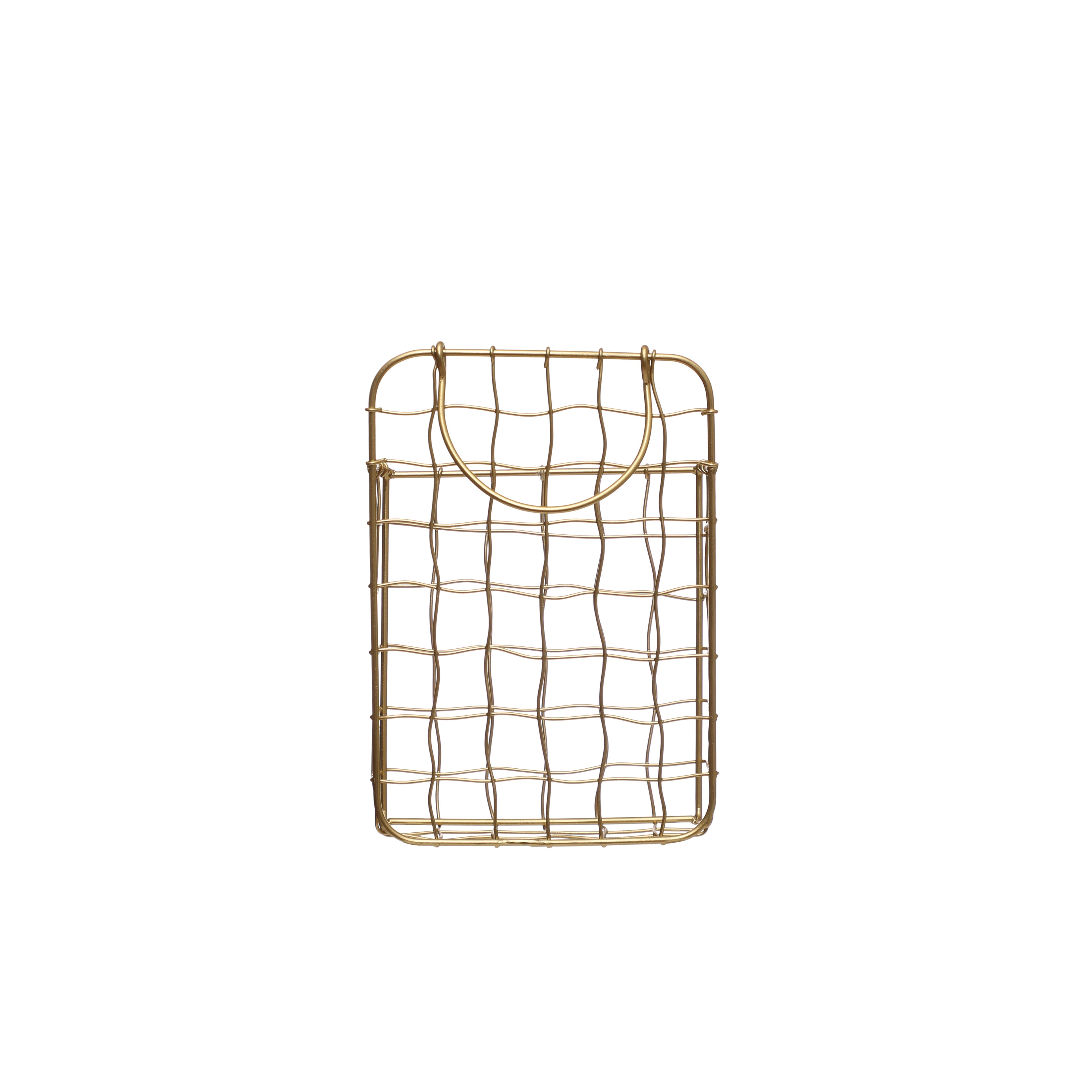 Small Gold Metal Wall File Pocket by Ashland&#xAE;