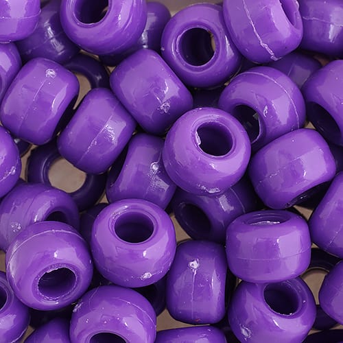 John Bead 9mm Opaque Plastic Pony Beads, 1,000ct.