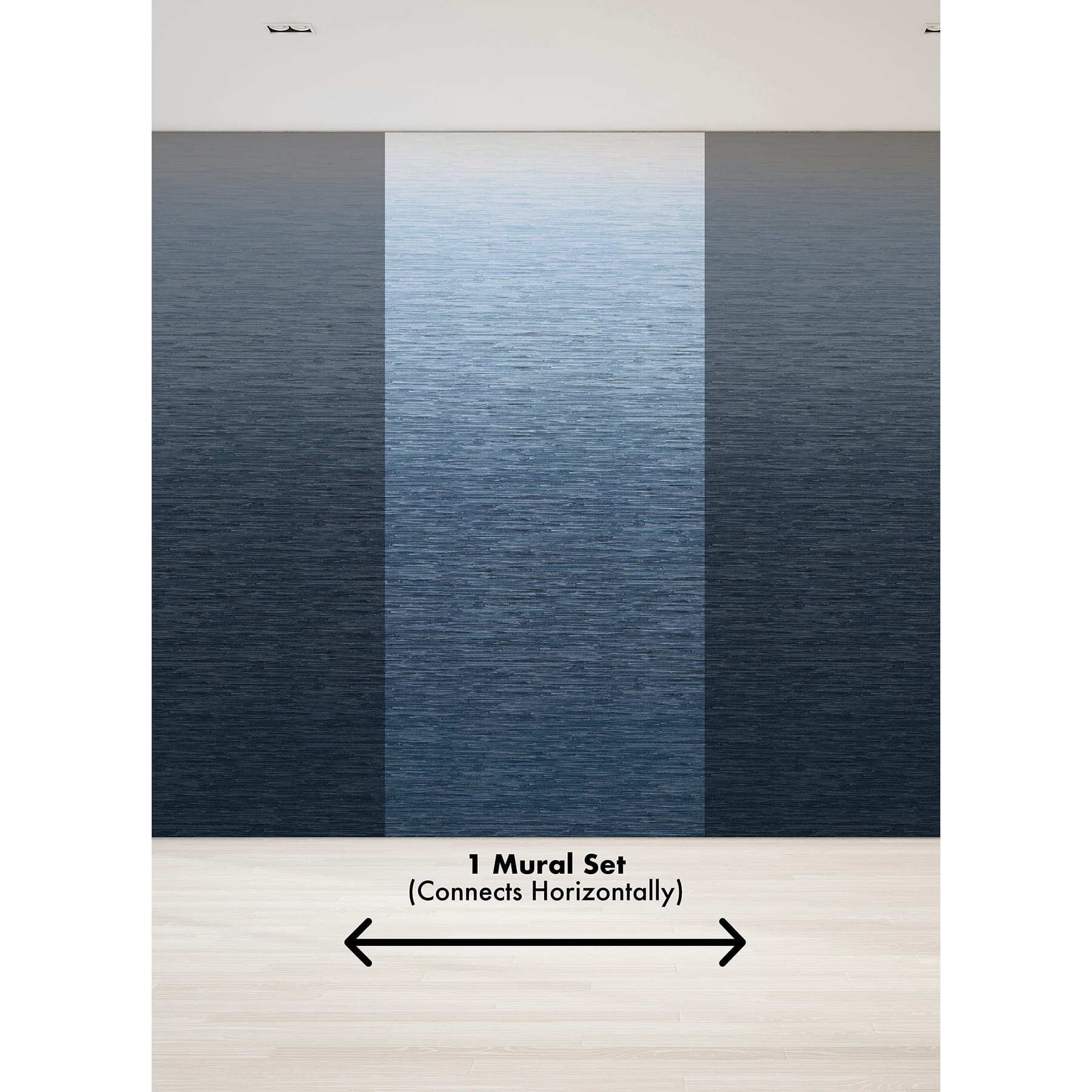 Katie Hunt Blue Ombre Into the Deep Dark Wall Mural