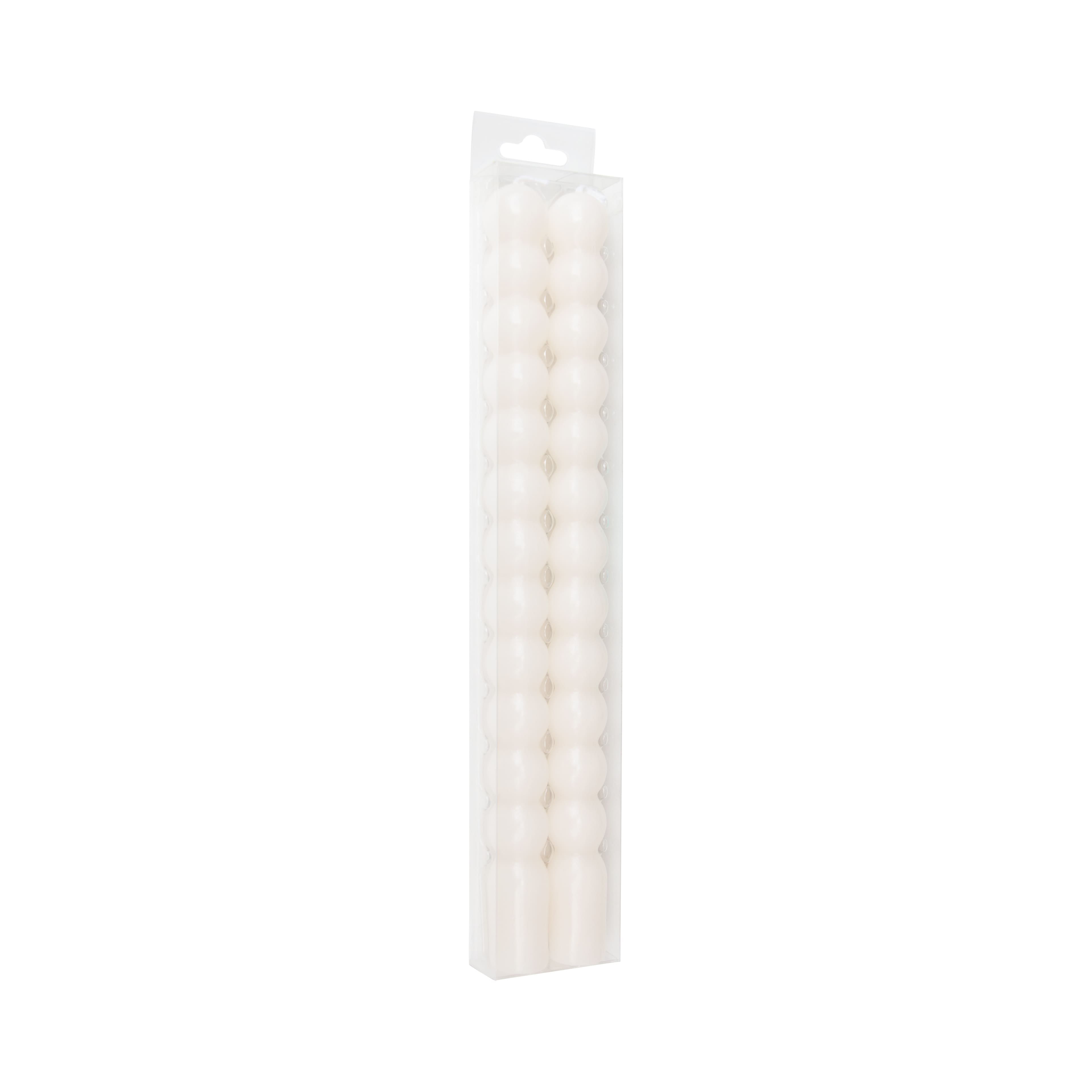 10&#x22; Unscented Bubble Taper Candles, 2ct. by Ashland&#xAE;