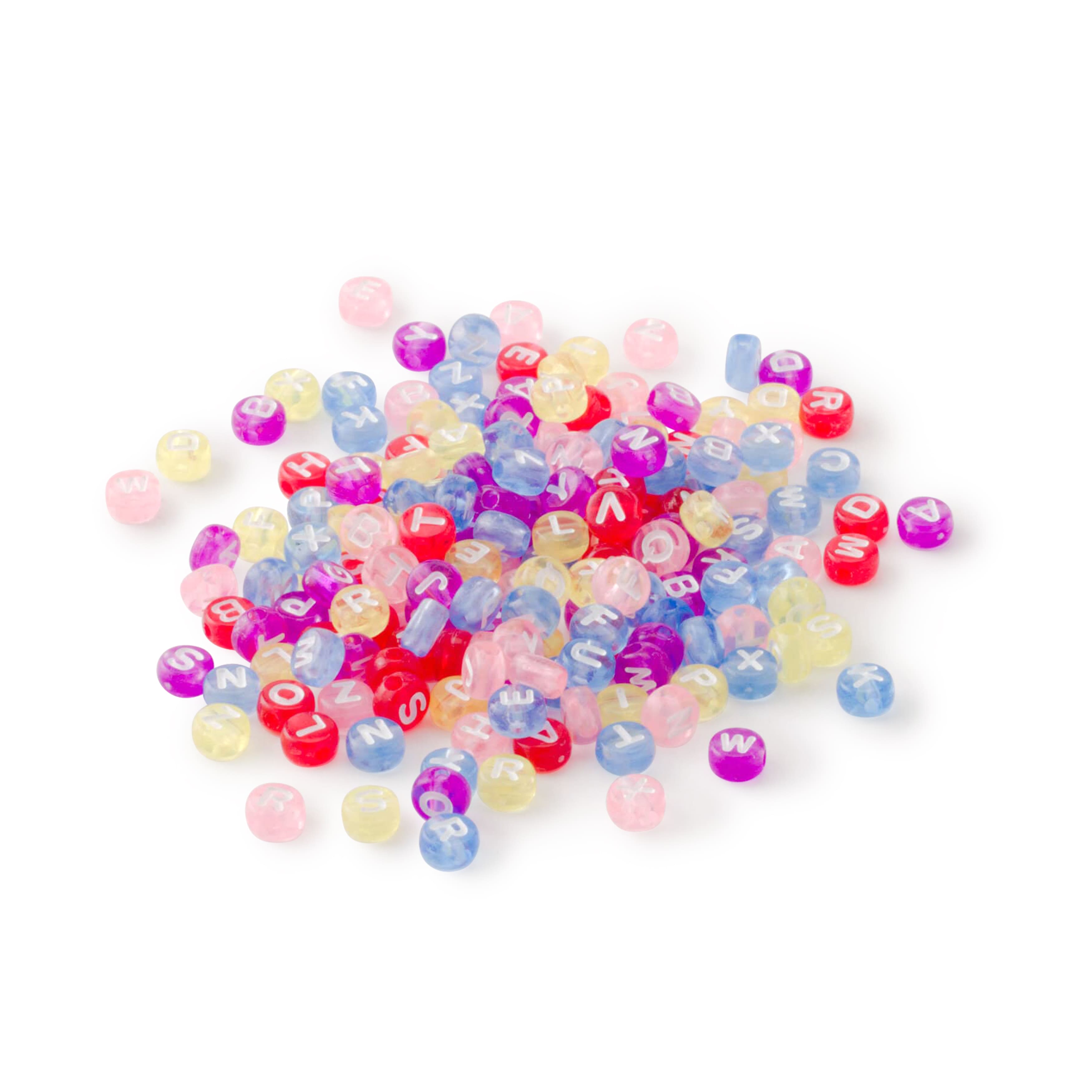 12 Packs: 340 ct. (4,080 total) Bright Round Alphabet Beads by Creatology™, 7.5mm