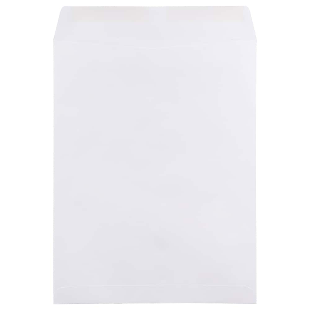 JAM Paper 12" x 15.5" White Open End Catalog Commercial Envelopes
