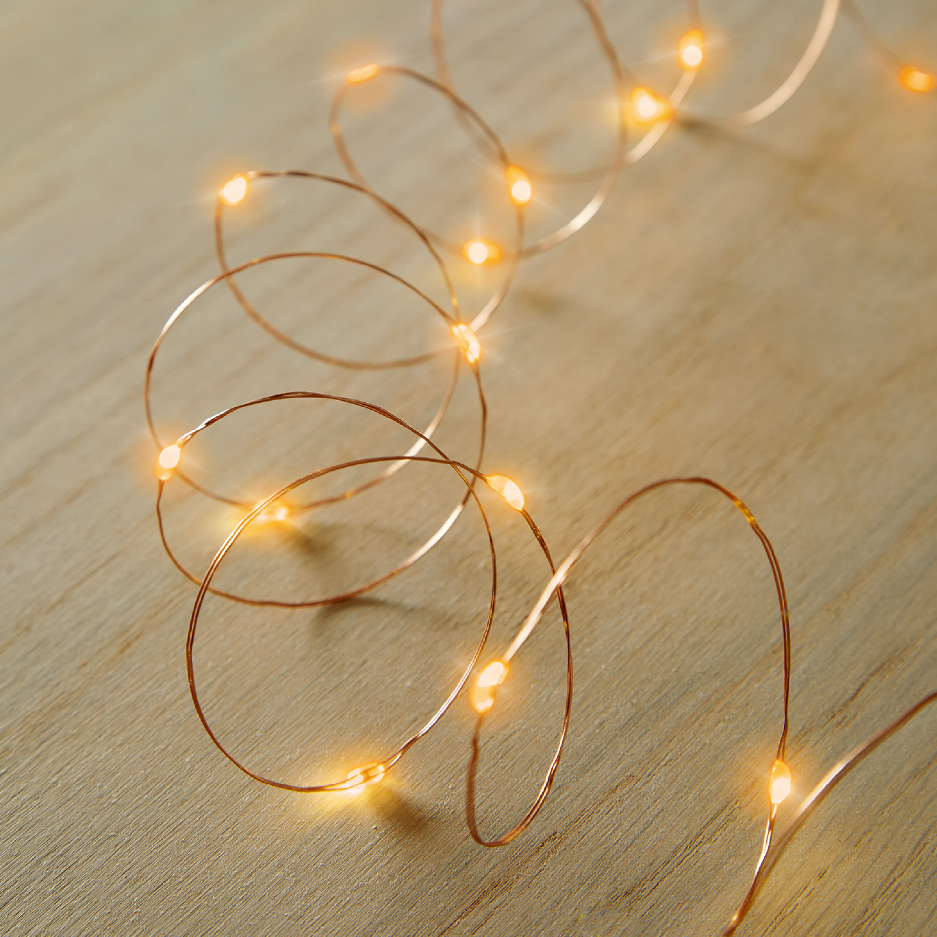 50ct. Amber/Orange LED String Lights by Ashland®
