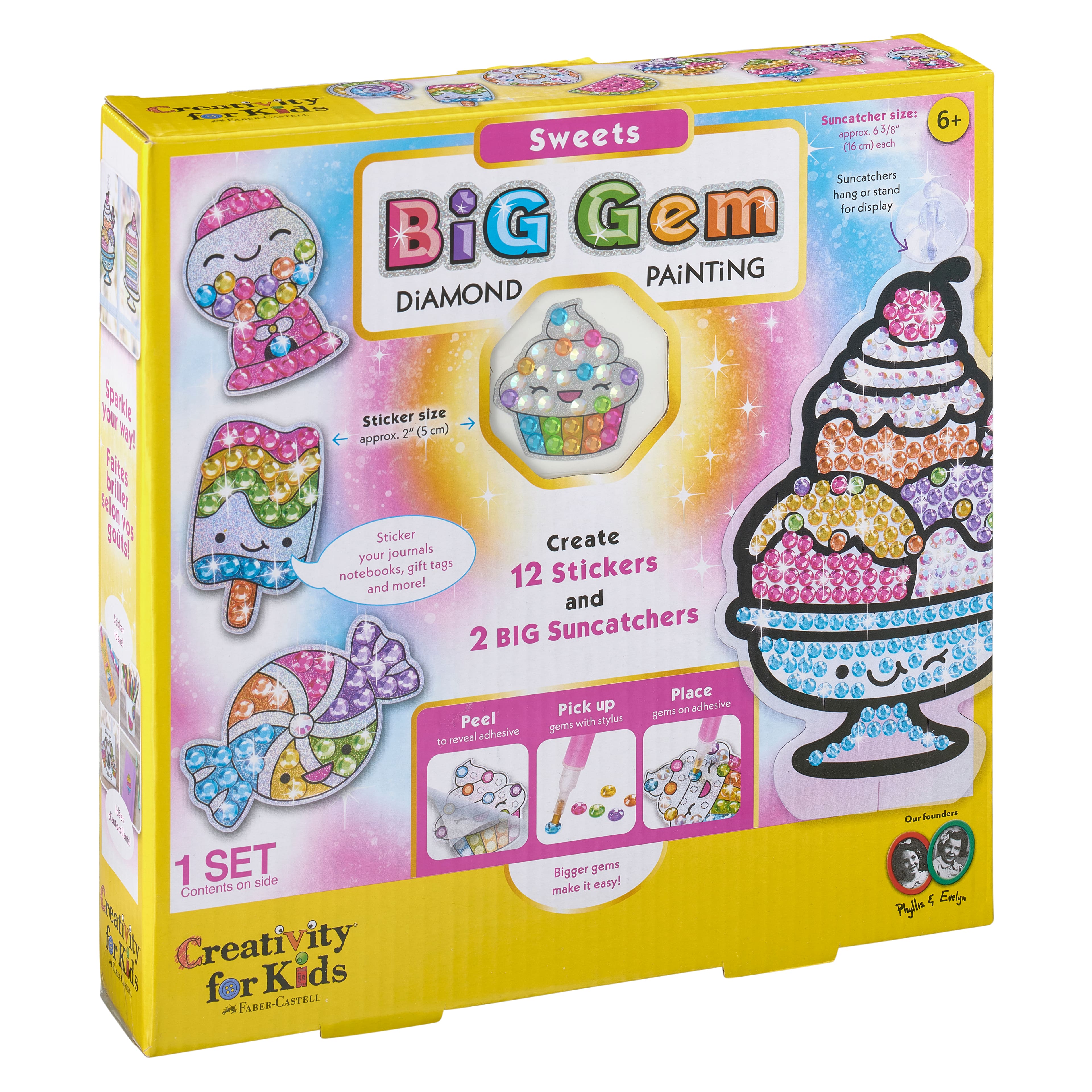 Creativity for Kids Big Gem Diamond Painting Sweets - Craft Kit for Kids - 1.0 ea
