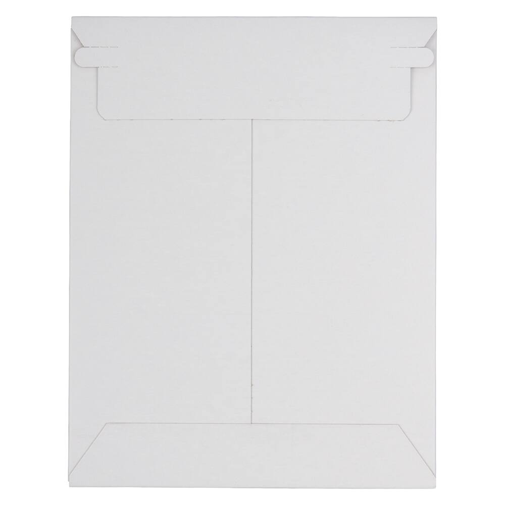 JAM Paper 7" x 9" White Flat Photo Mailer Peel & Seal Closure Envelopes, 6ct.