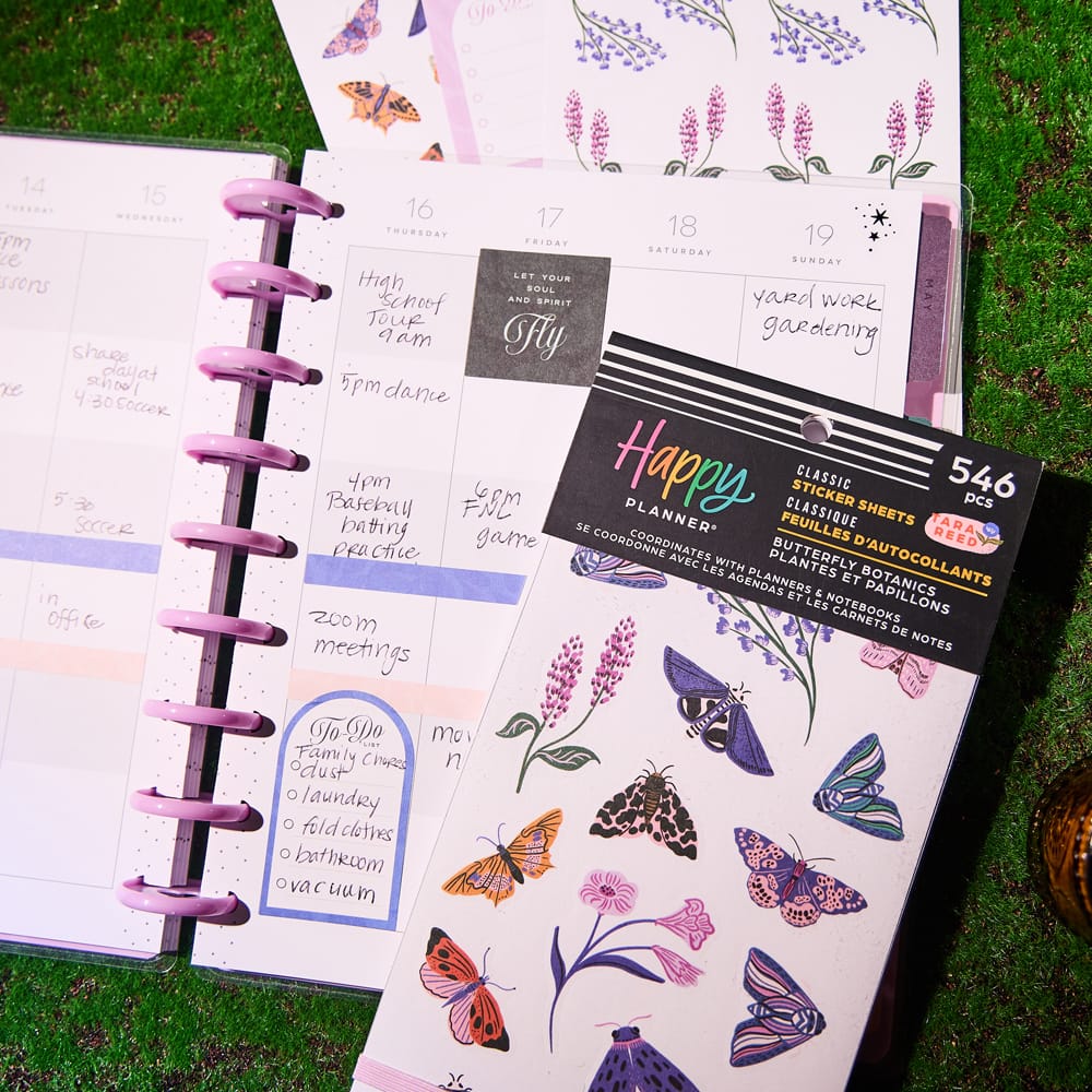 The Classic Happy Planner&#xAE; Butterfly Botanics Sticker Book