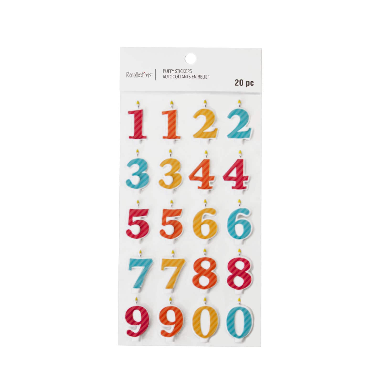 Birthday Number Candle Puffy Stickers by Recollections&#x2122;