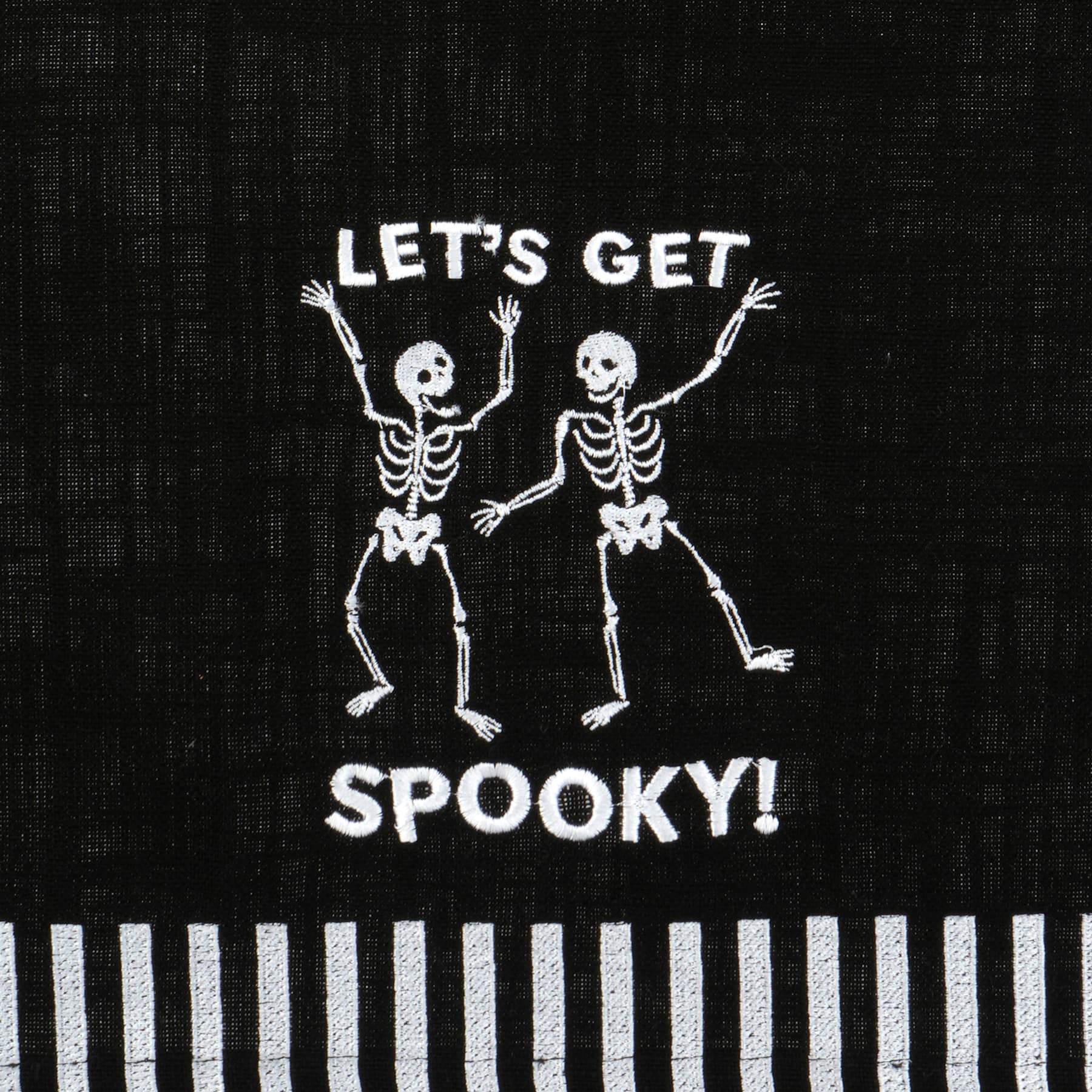 Let's Get Spooky Embroidered Tea Towel by Makery™