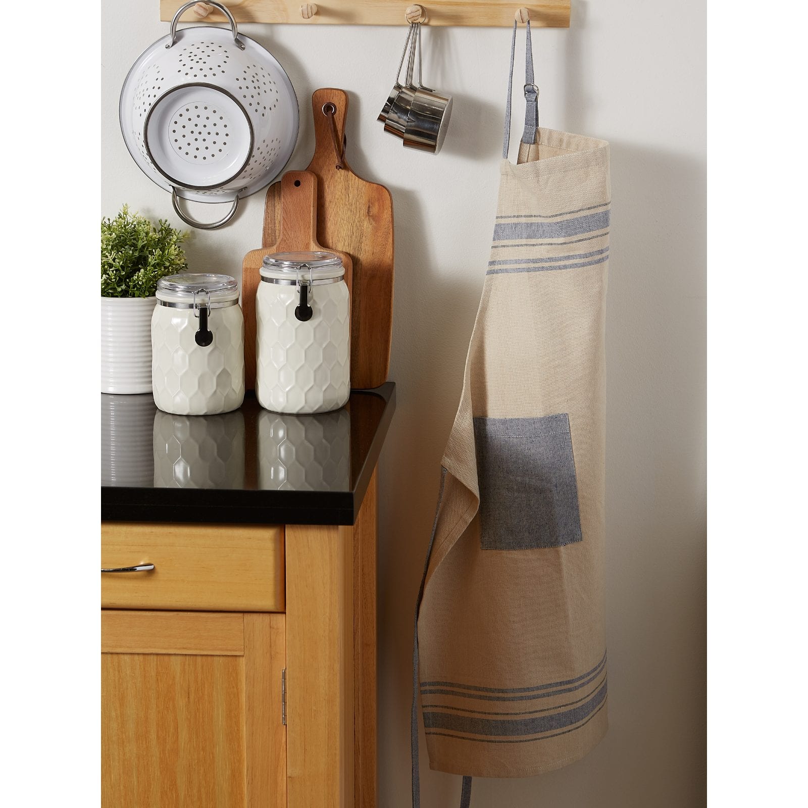 DII® Nautical Blue French Stripe Chef Apron