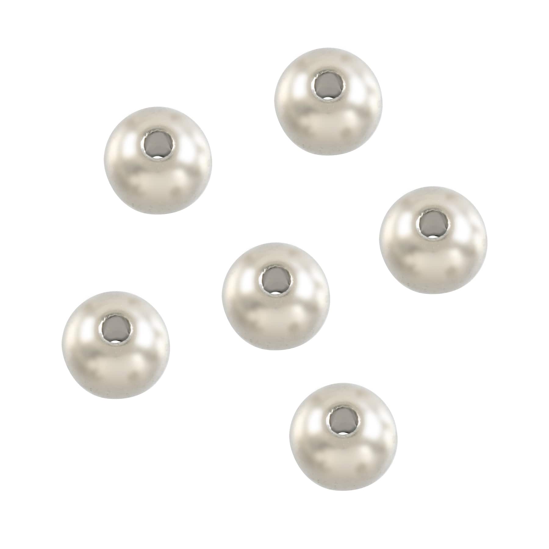 12 Pack: Plastic Round Craft Beads, 5.5mm by Bead Landing™