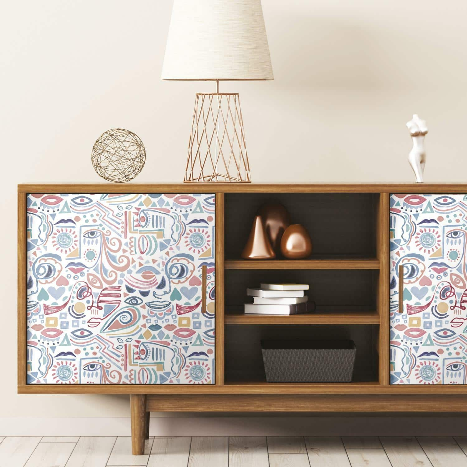 RoomMates Mod Faces Peel & Stick Wallpaper | Michaels