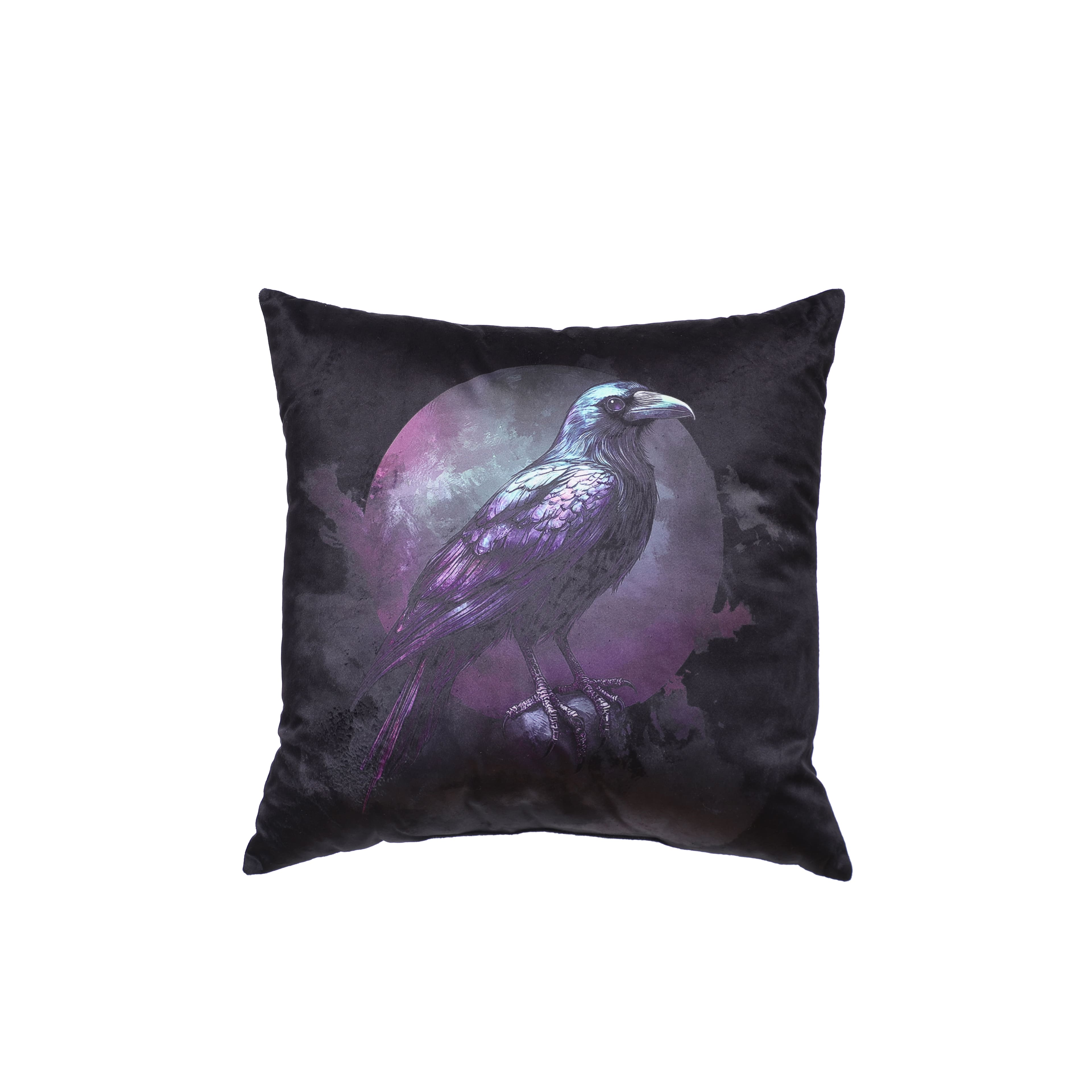 17&#x22; x 17&#x22; Crow with Moon Softline Pillow by Ashland&#xAE;