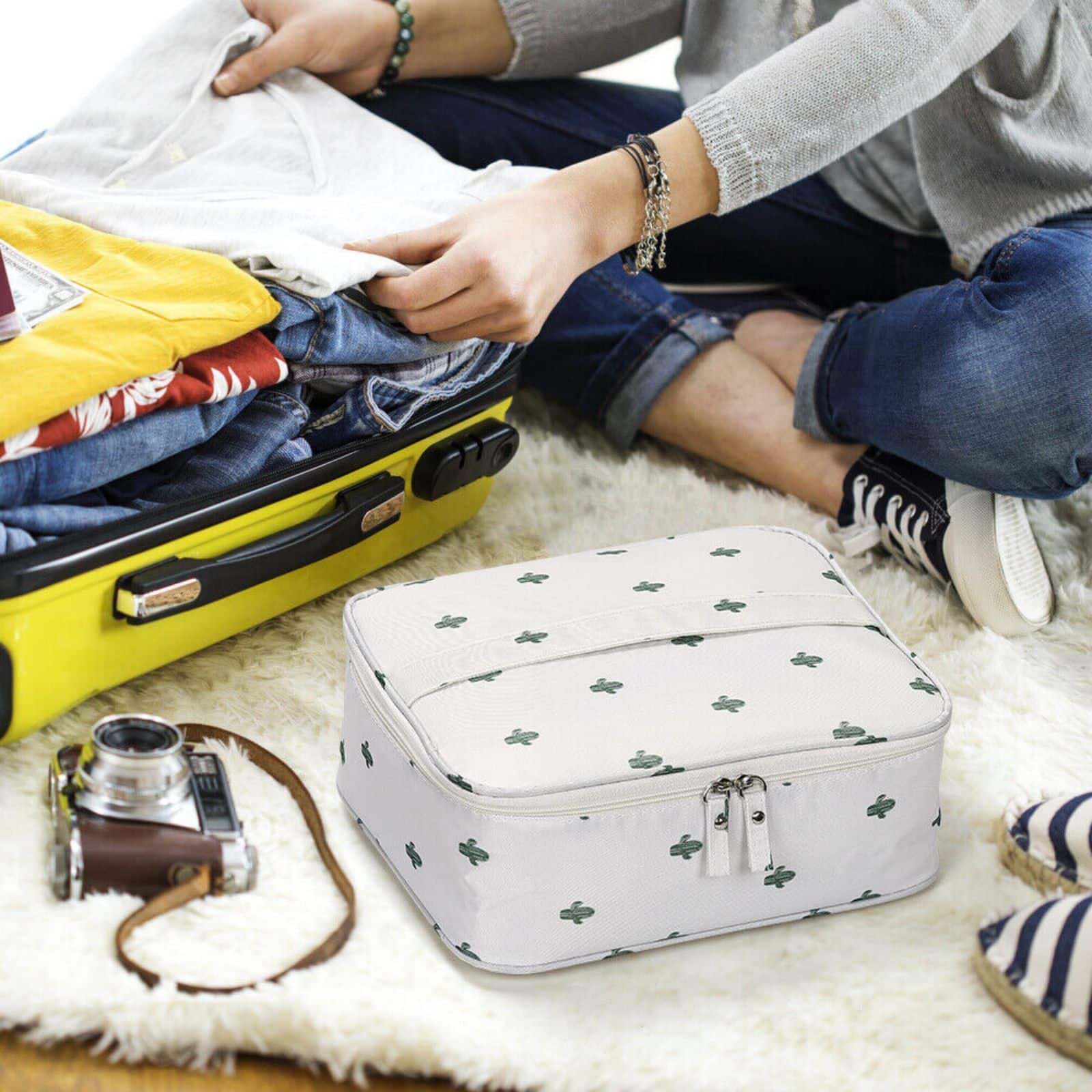 NEX™ White Cosmetic Organizer with Adjustable Divider