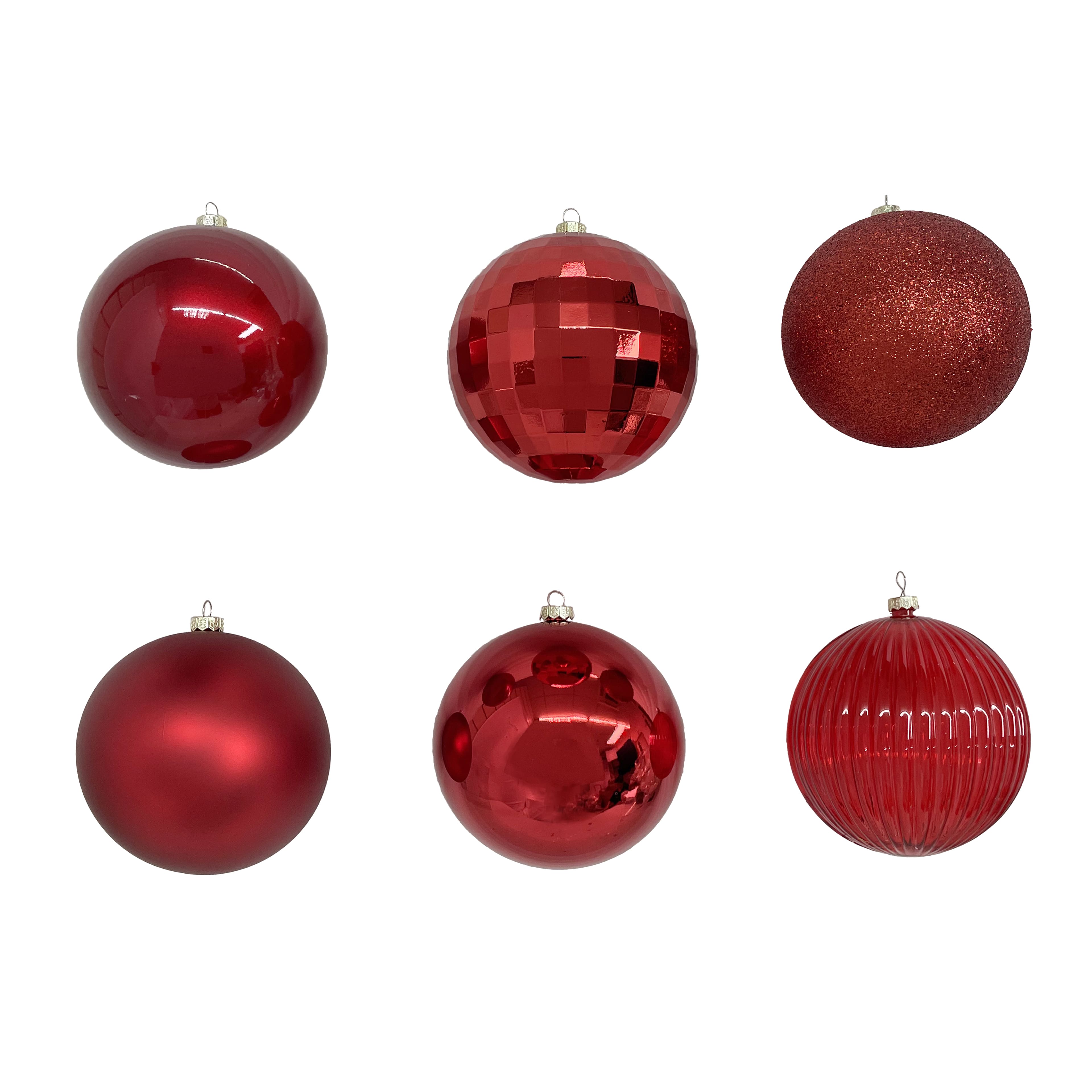 6 Pack 4.75&#x22; Red Shatterproof Ball Ornaments by Ashland&#xAE;