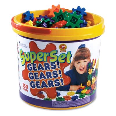 Learning Resources Gears Gears Gears 150-Piece Super Set in Pink | Michaels