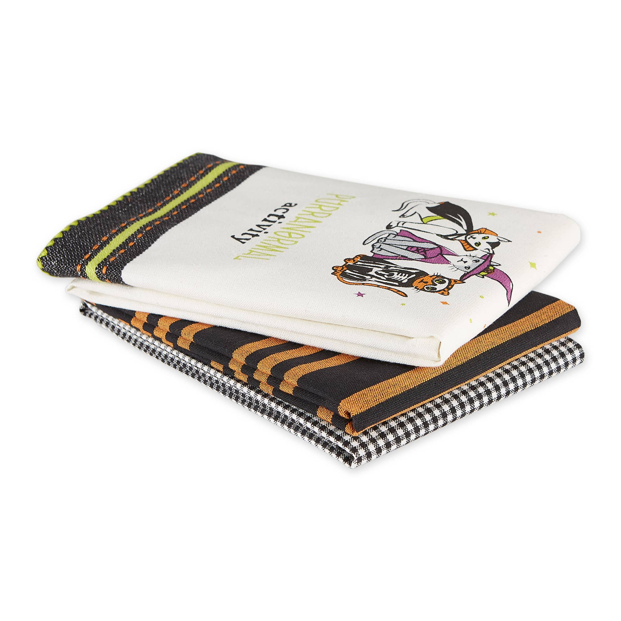 DII&#xAE; Assorted Purranormal Activity Dishtowel Set, 3ct.