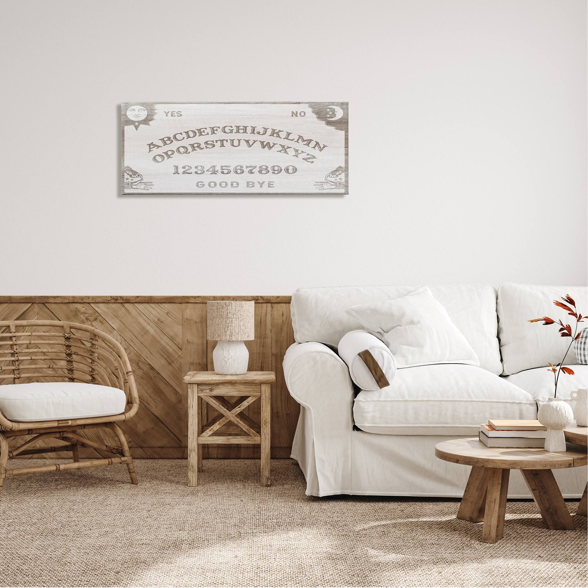 Stupell Industries Spooky Vintage Ouija Board Canvas Wall Art