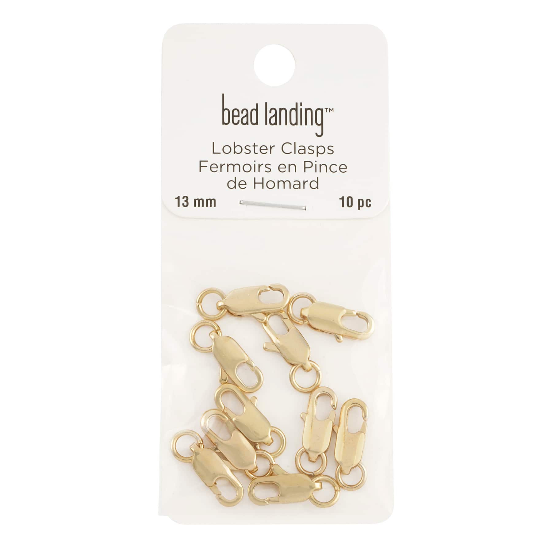 Bead Landing Premium Metals Gold Keyring Lobsters - 3 ct