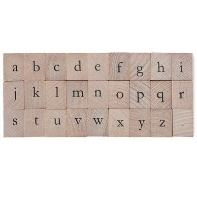 Recollections™ Necessities Wood Stamp Set, Lowercase Alphabet