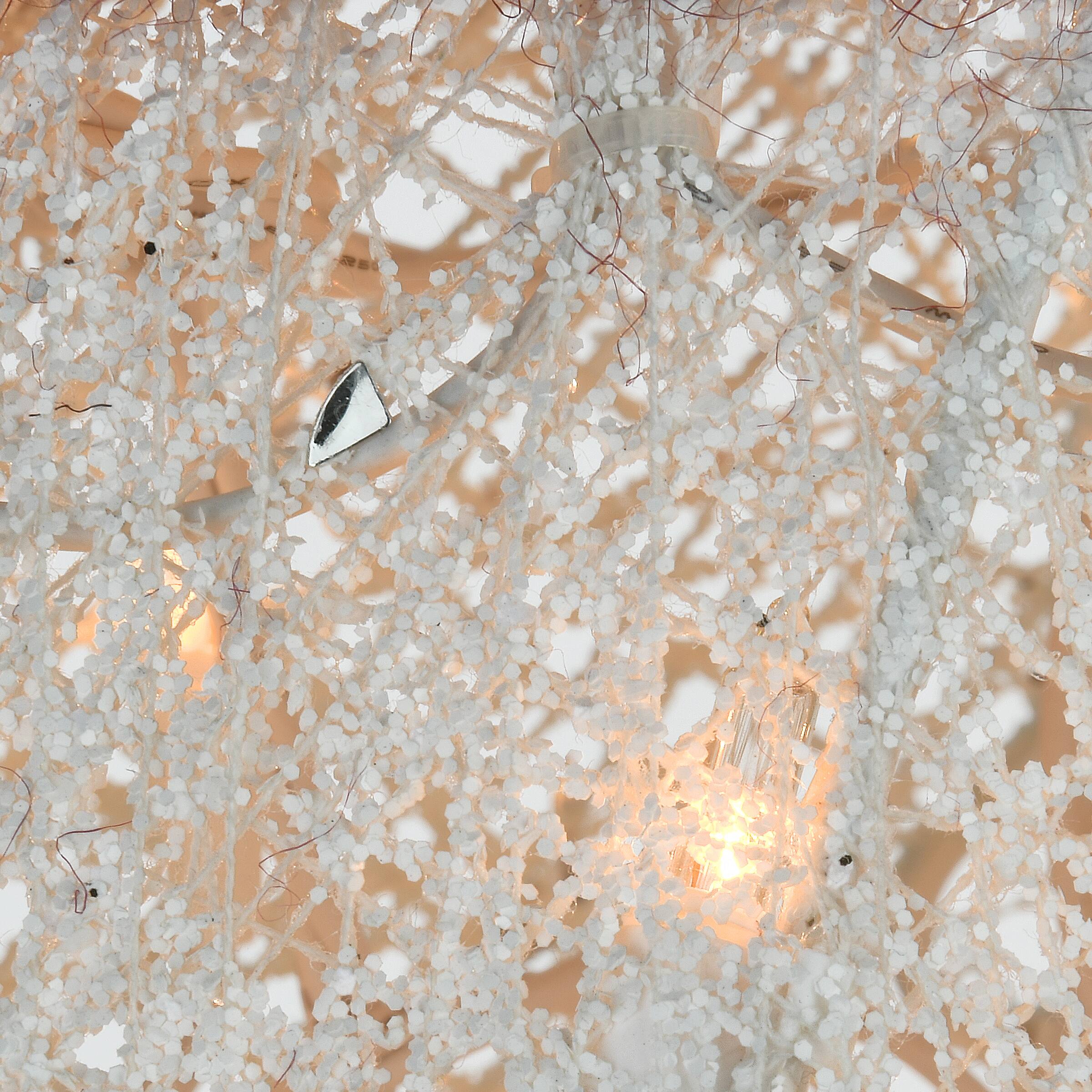 60&#x22; Crystal Snowman Decoration, Warm White LED Lights